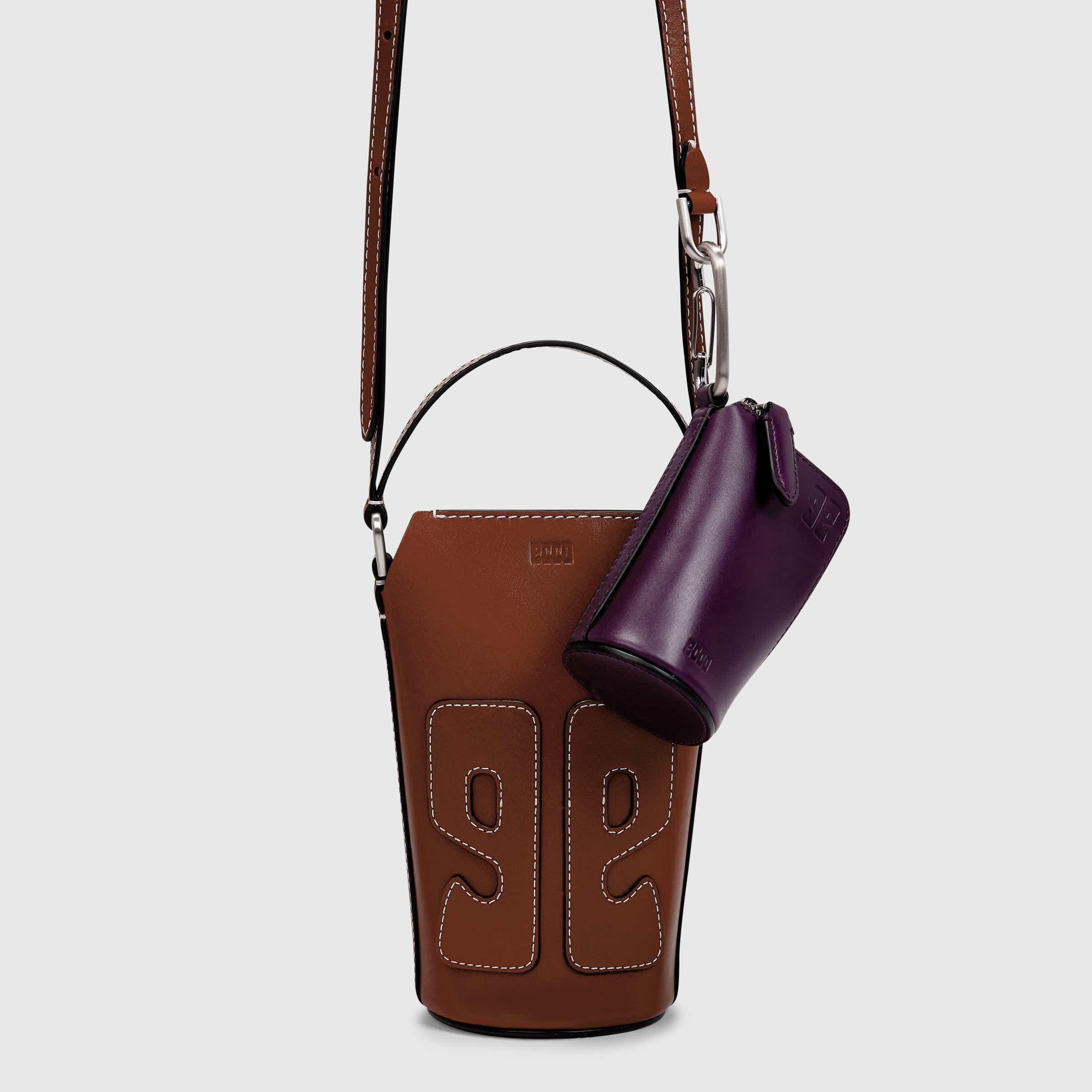 ECCO E Pot Bag - Brown - Detail-1