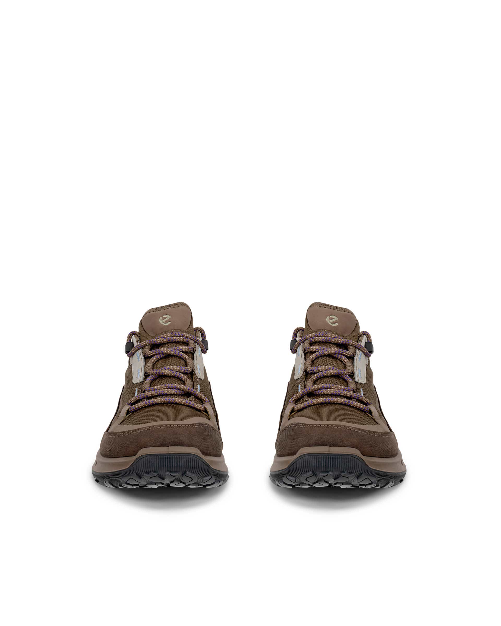 Dámská nubuková voděodolná turistická obuv ECCO® ULT-TRN Low  - Hnědá - Front pair