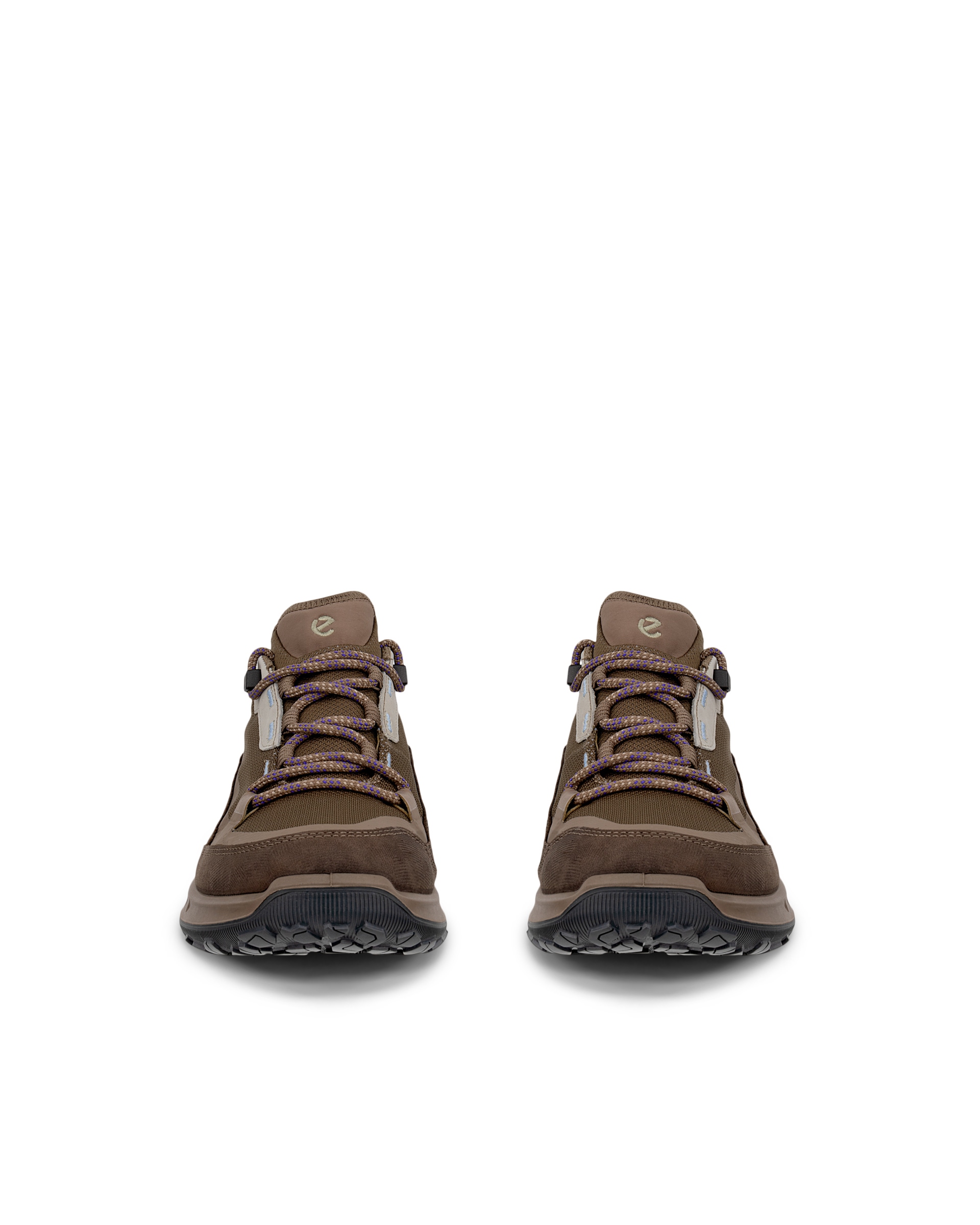 Dámská nubuková voděodolná turistická obuv ECCO® ULT-TRN Low  - Hnědá - Front pair