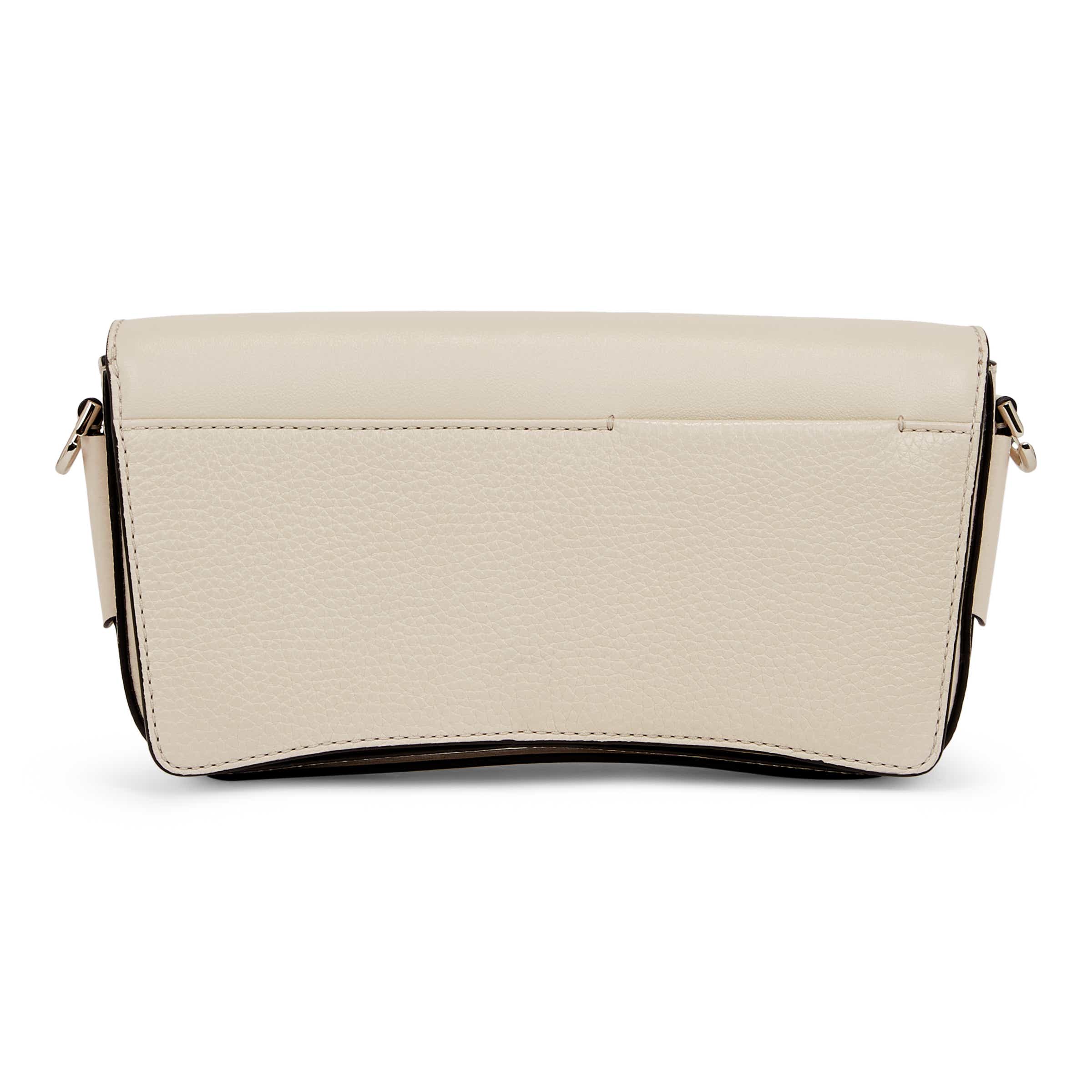 ECCO® Pinch Compact Leather Pinch Crossbody Bag - Beige - Back