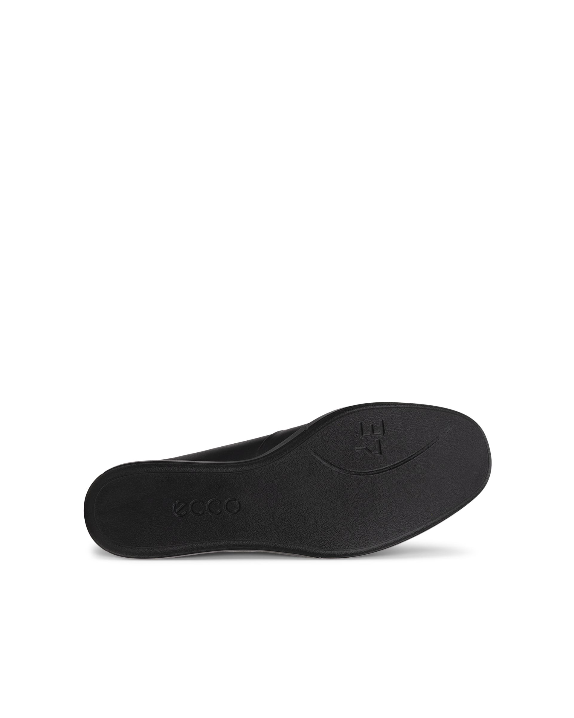 Women's ECCO® Simpil Leather Slip-On - Black - Sole