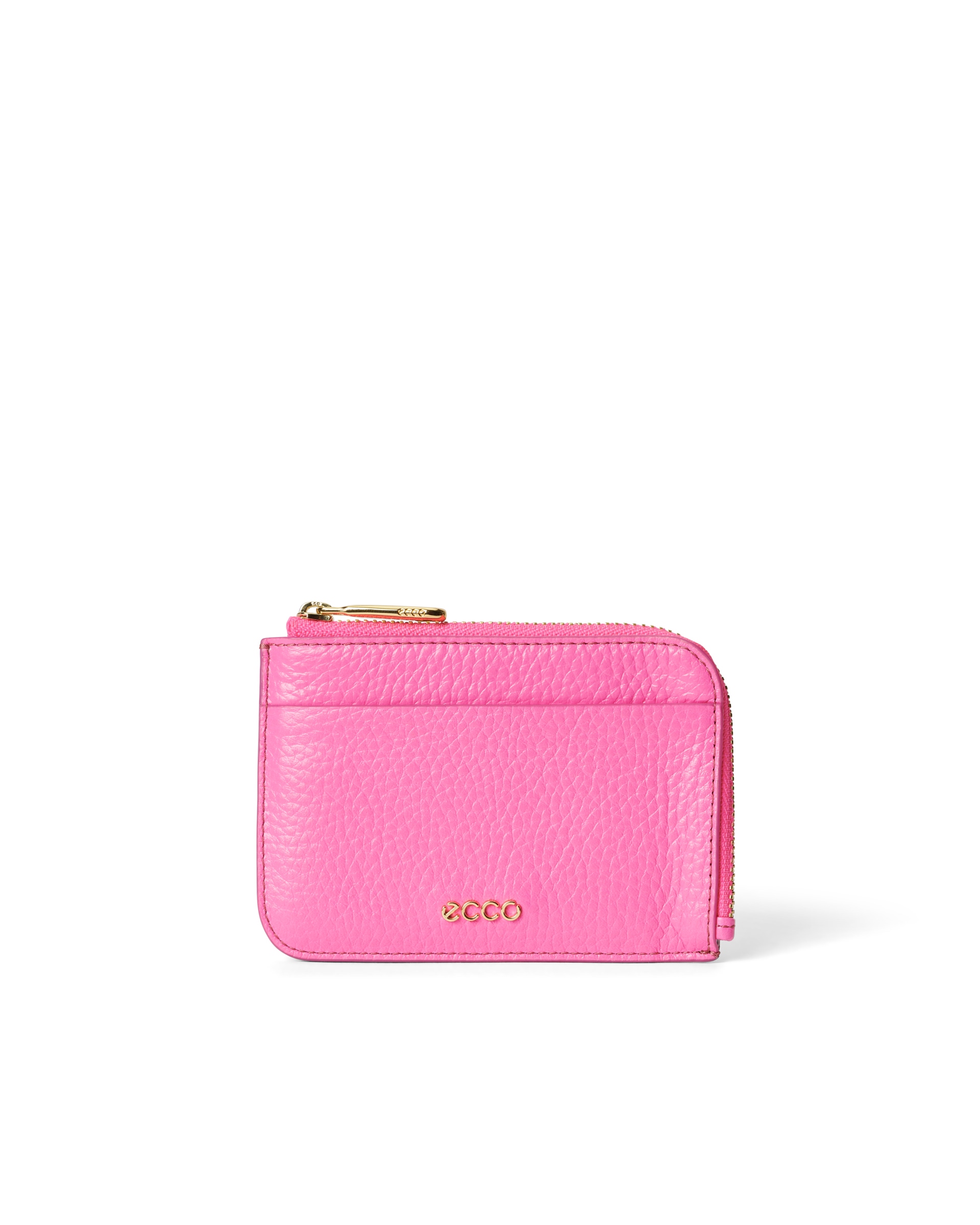 ECCO® étui pour cartes en cuir pour femme - Rose - Main