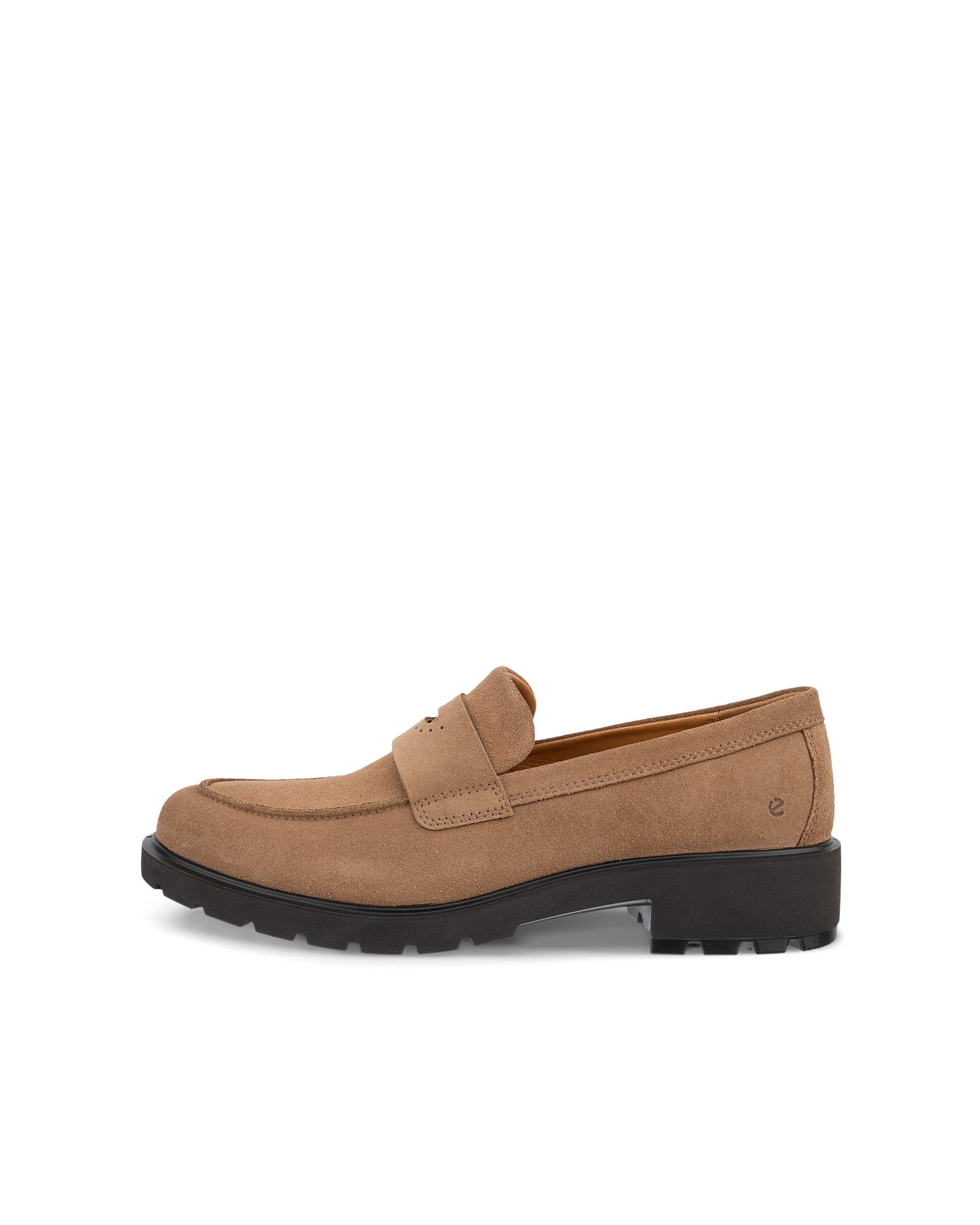 Women's ECCO® METROPOLE VIENNA Leather Loafer - Brown - Outside