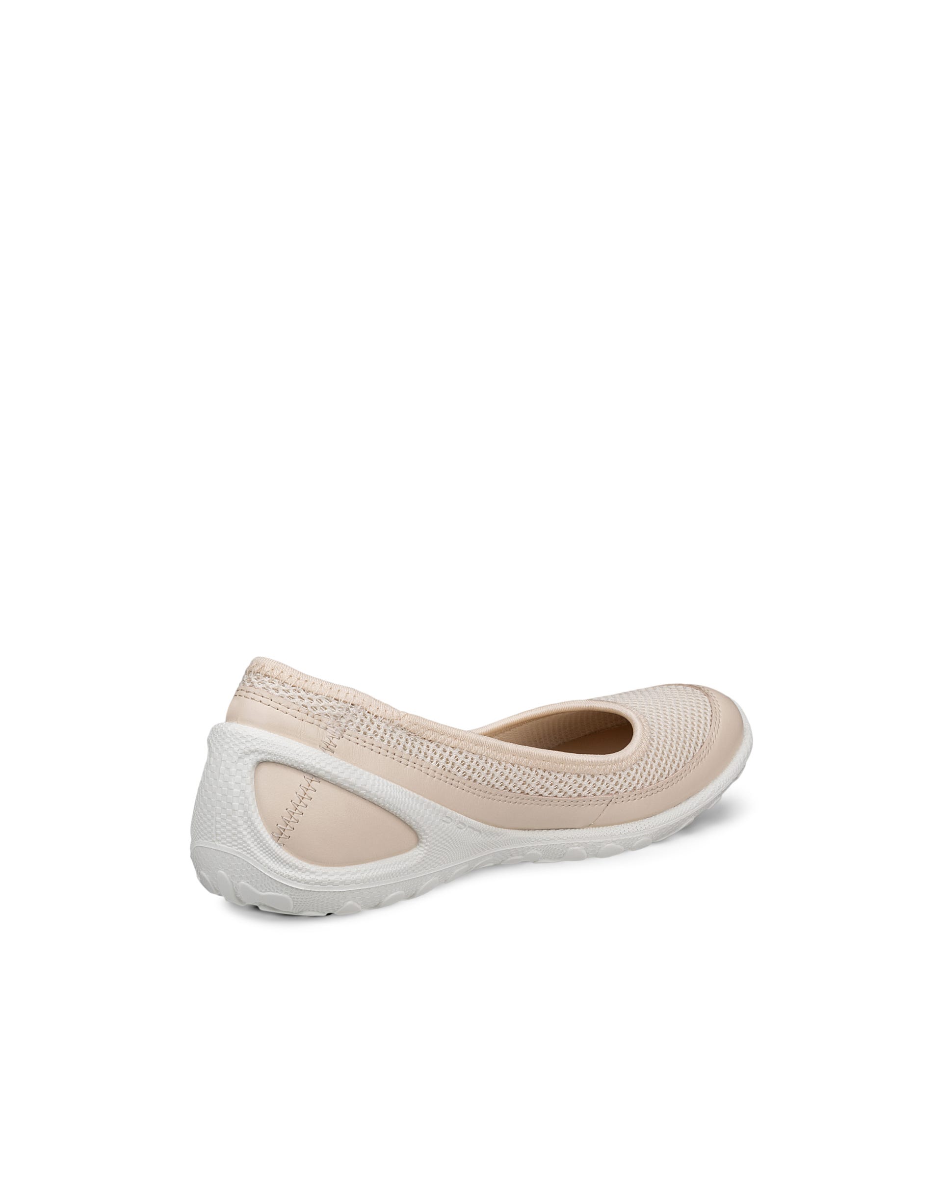 Women's ECCO® Biom Lite Textile Ballerina - Beige - Back
