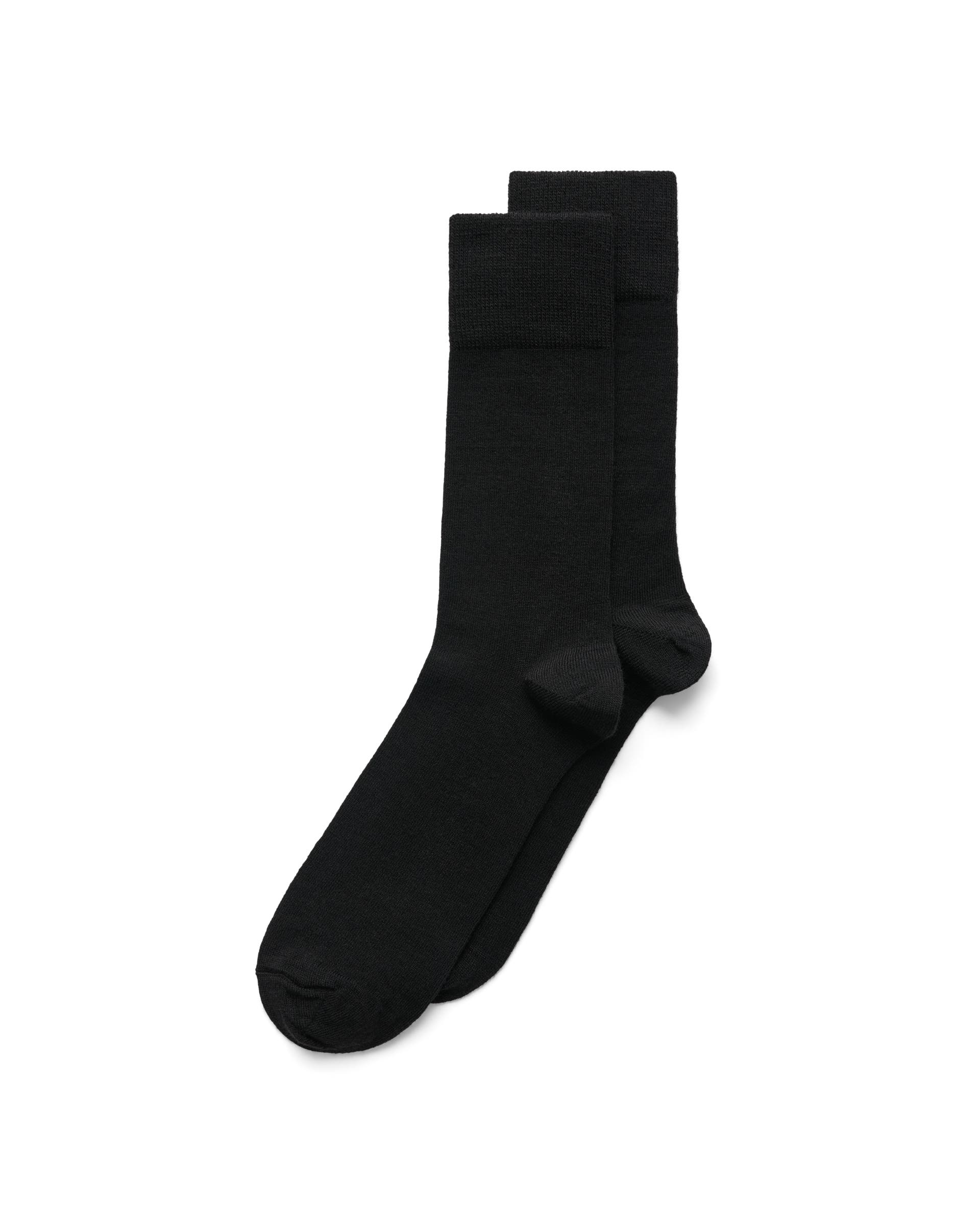 Men's ECCO® Classic Wool Mid-Cut Socks - Black - Main
