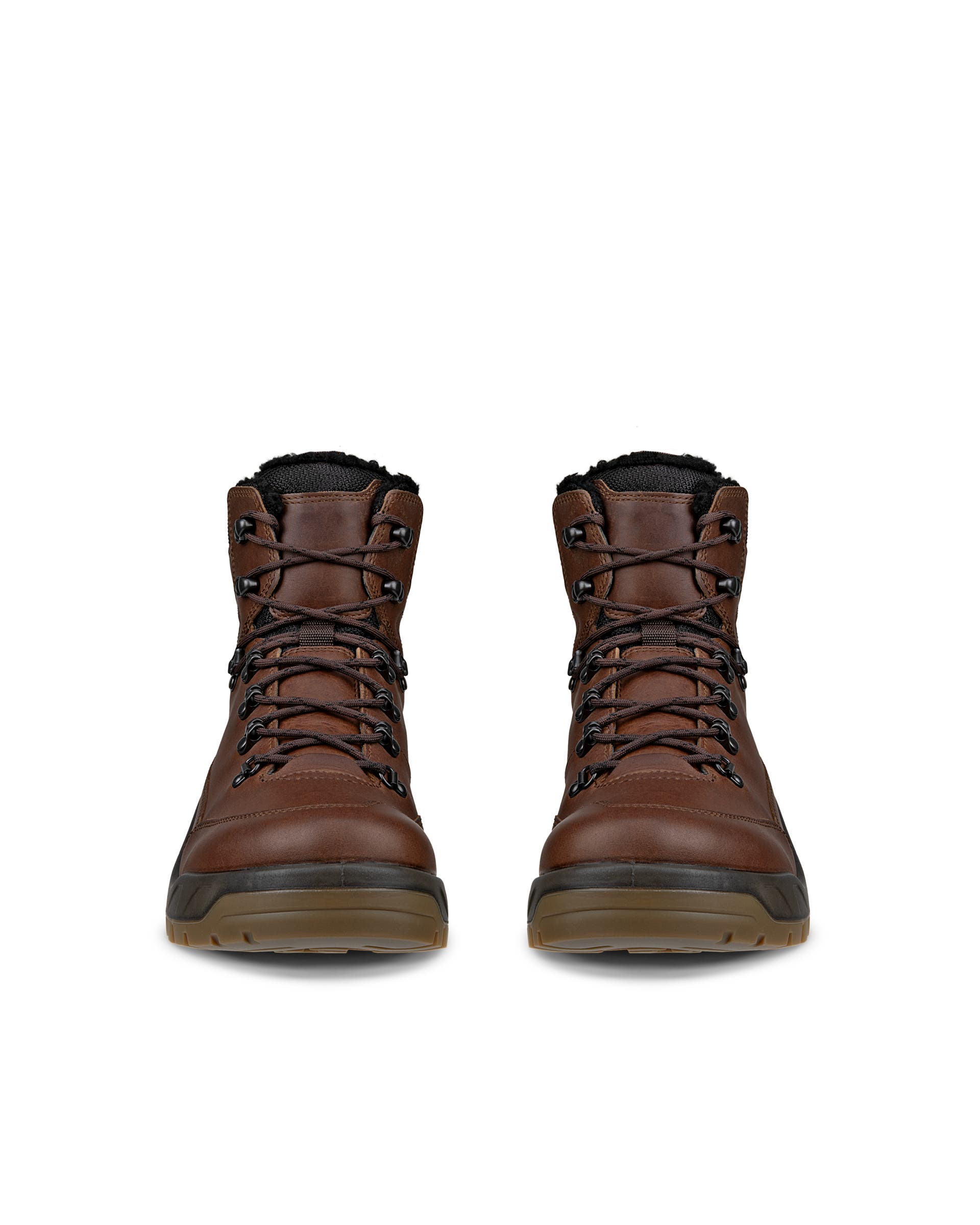 Men's ECCO® Offroad Leather Waterproof Boot - Brown - Front pair