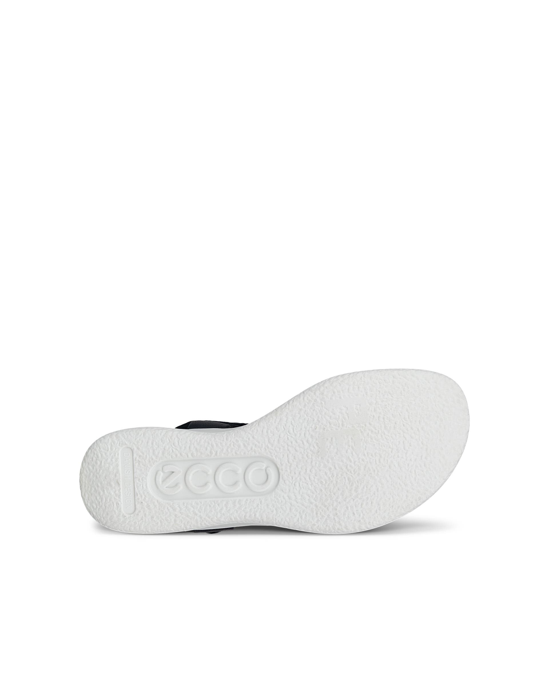 ECCO® FLOWT WEDGE CORK Damen Korksandale aus Leder mit Keilabsatz - Schwarz - Sole