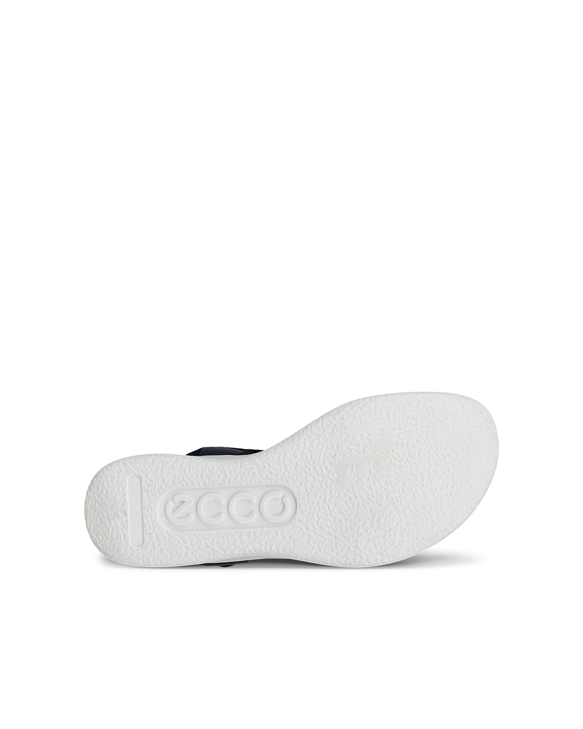 ECCO® FLOWT WEDGE CORK sandale compensée liège et cuir pour femme - Noir - Sole