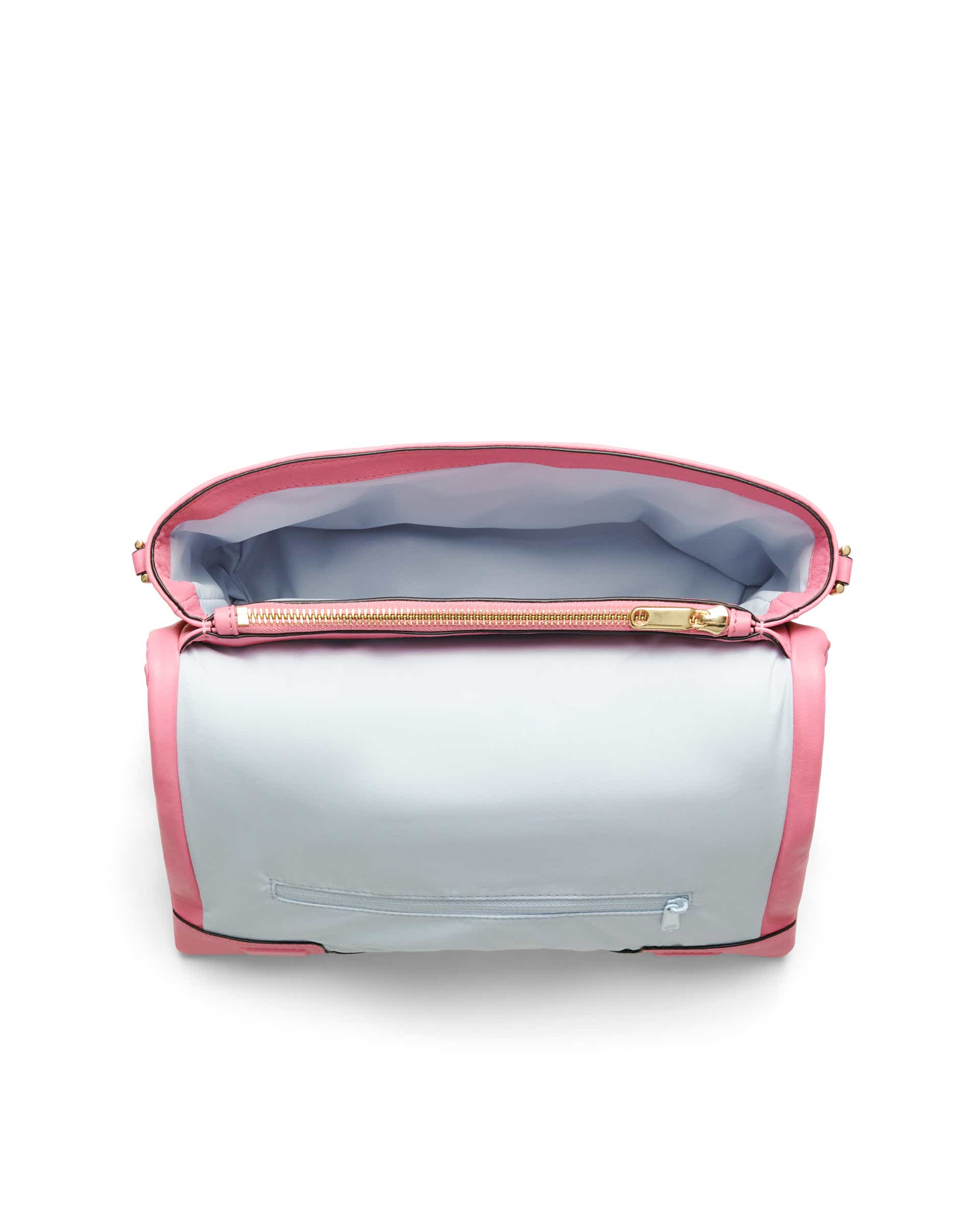 ECCO® Pinch Soft Large Leather Crossbody Bag - Pink - Birdeye