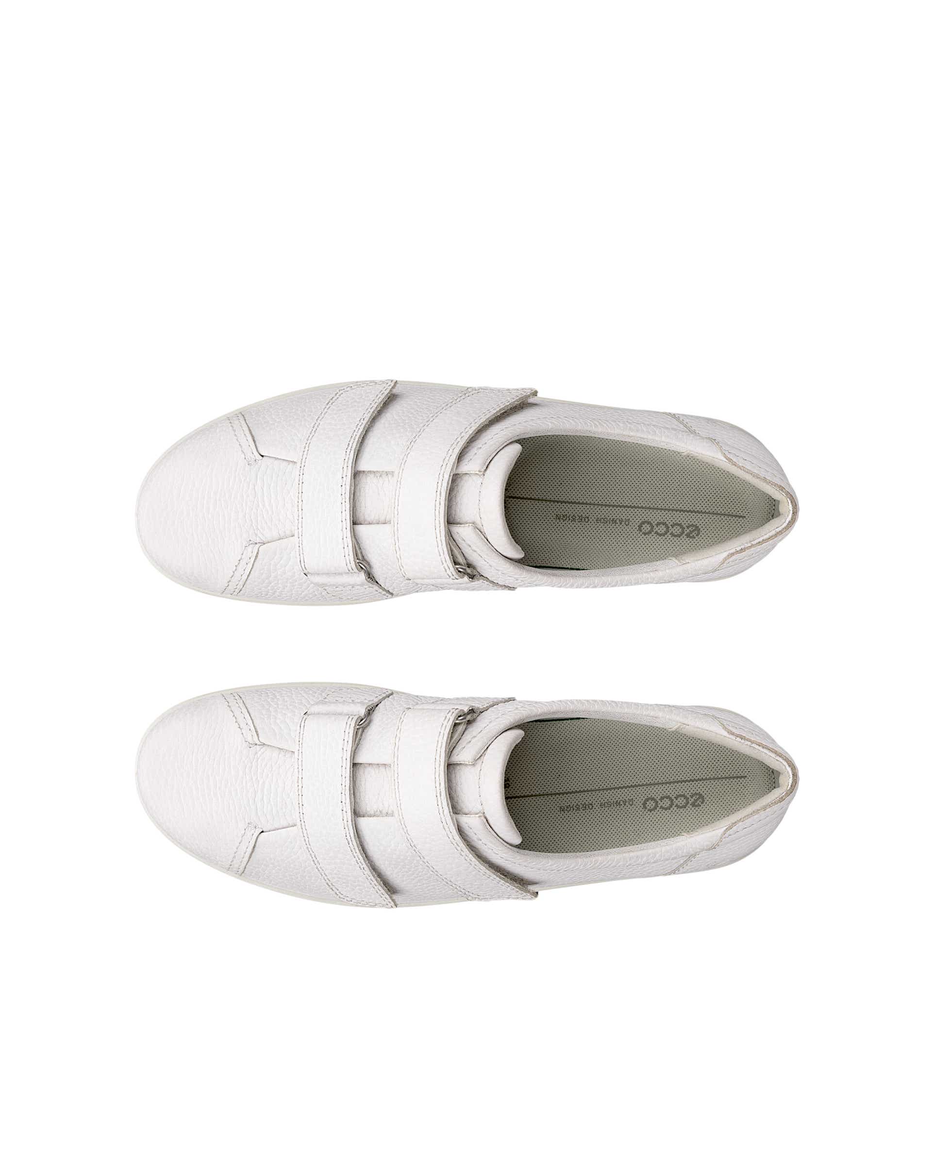 ECCO® Soft 2.0 Dames leren wandelschoen - Wit - Top left pair
