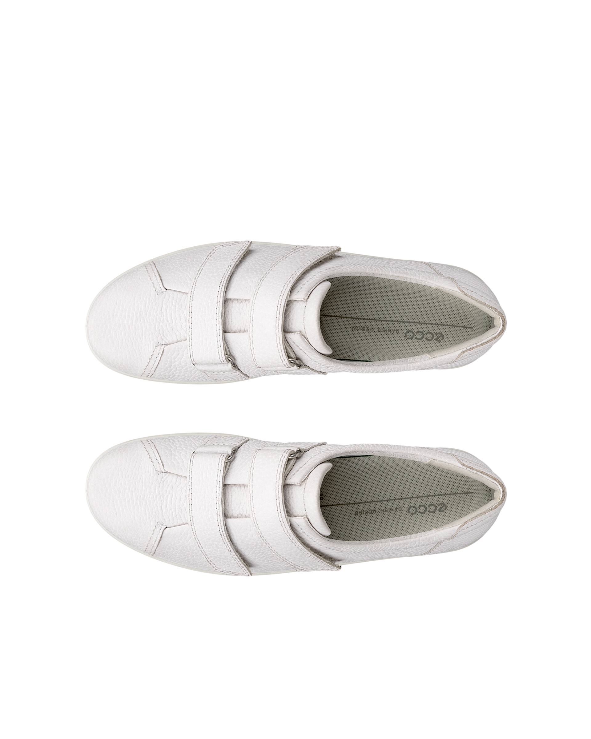 ECCO® Soft 2.0 Dames leren wandelschoen - Wit - Top left pair