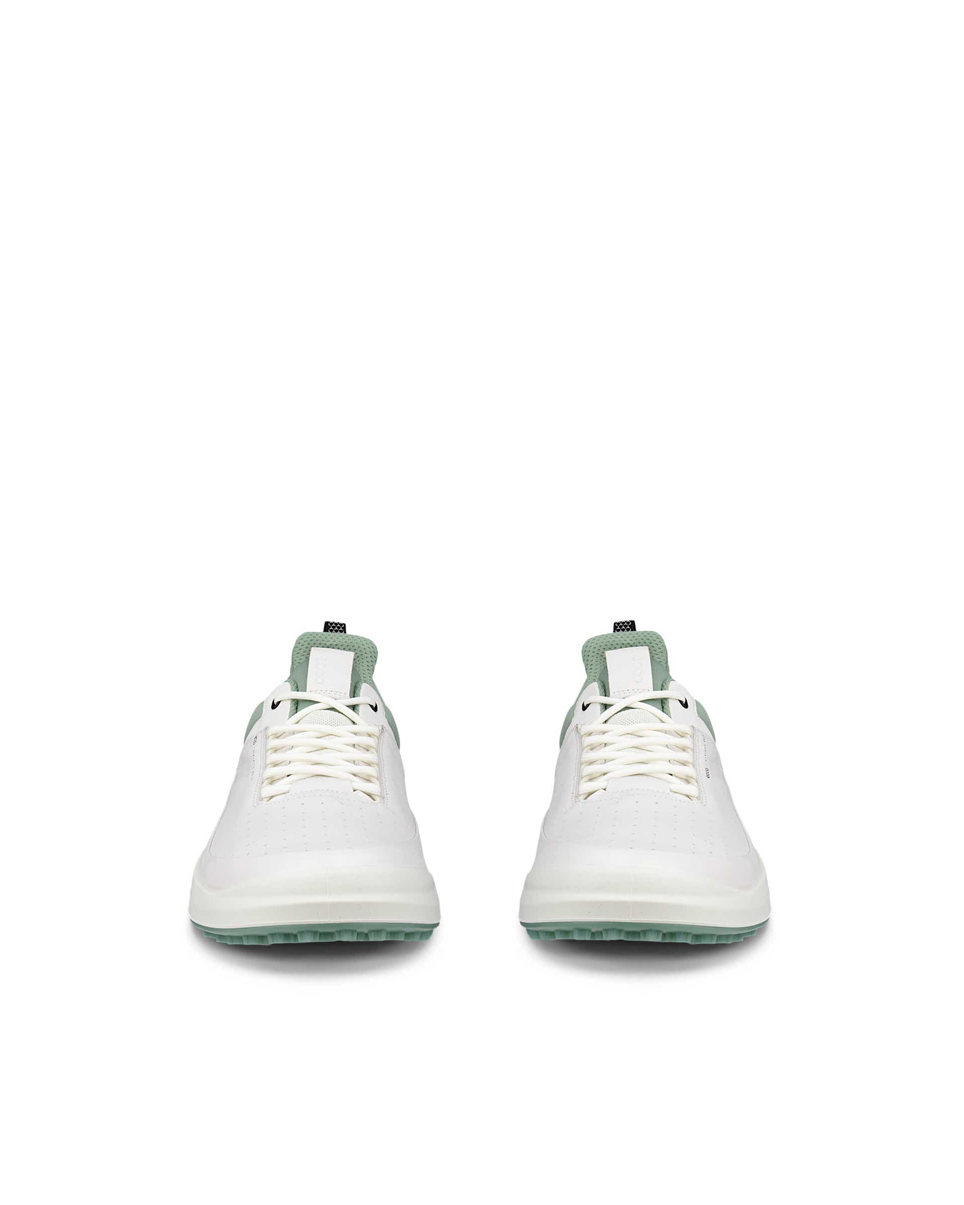 Men's ECCO® Golf Core Leather Golf Shoe - White - Front pair