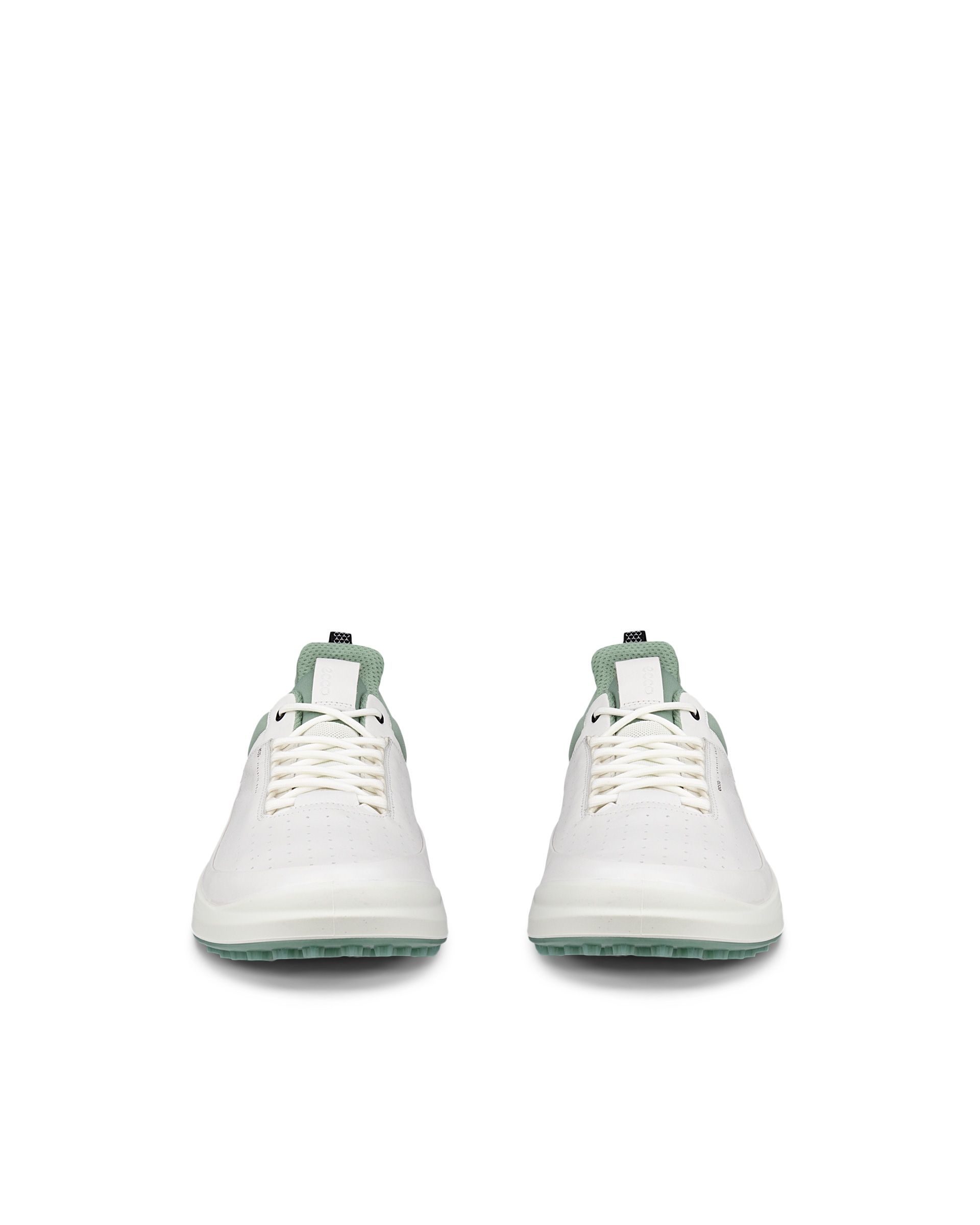 ECCO® Golf Core chaussure de golf en cuir pour homme - Blanc - Front pair