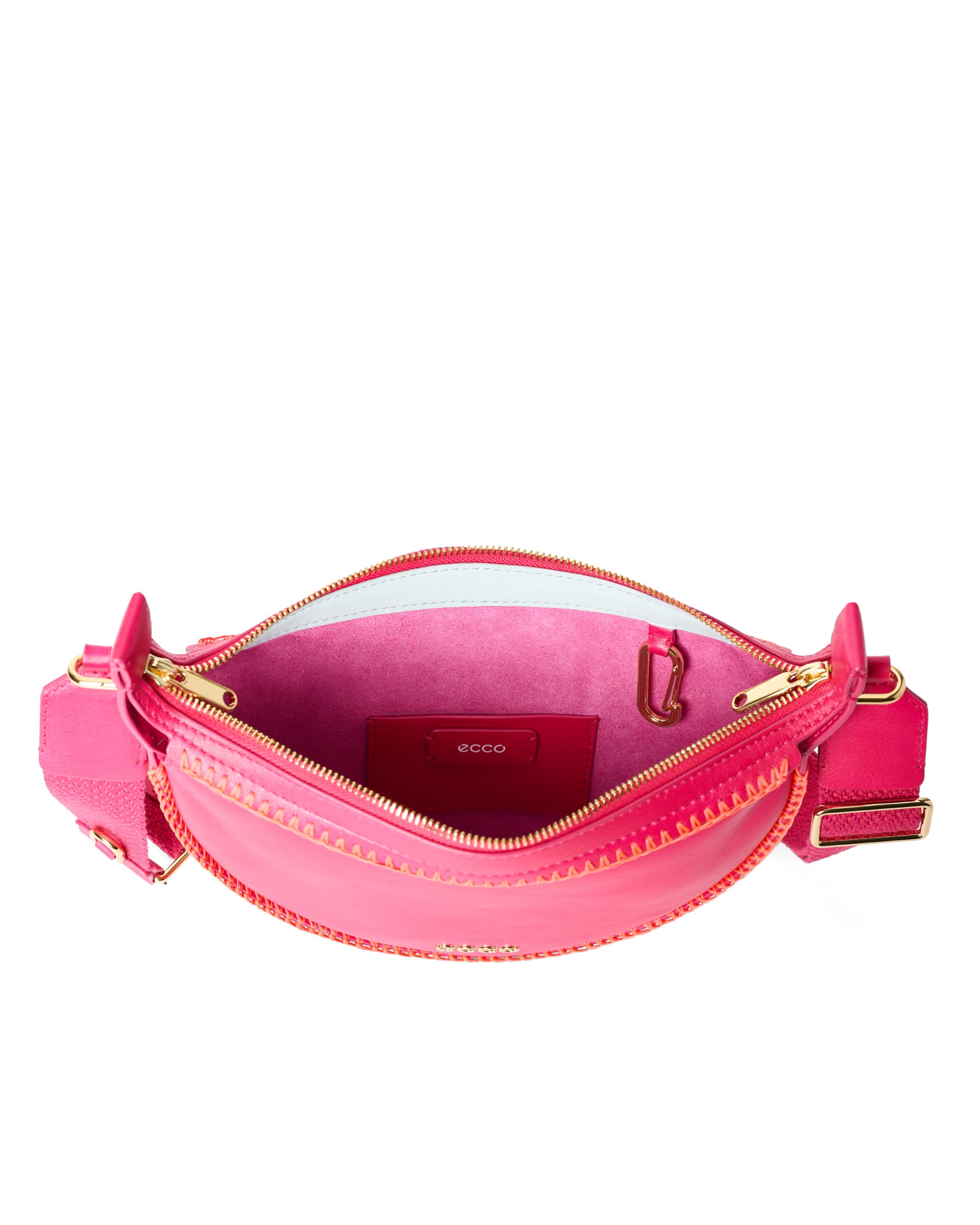 ECCO® Fortune Small Love Potion Leather Crossbody Bag - Pink - Inside