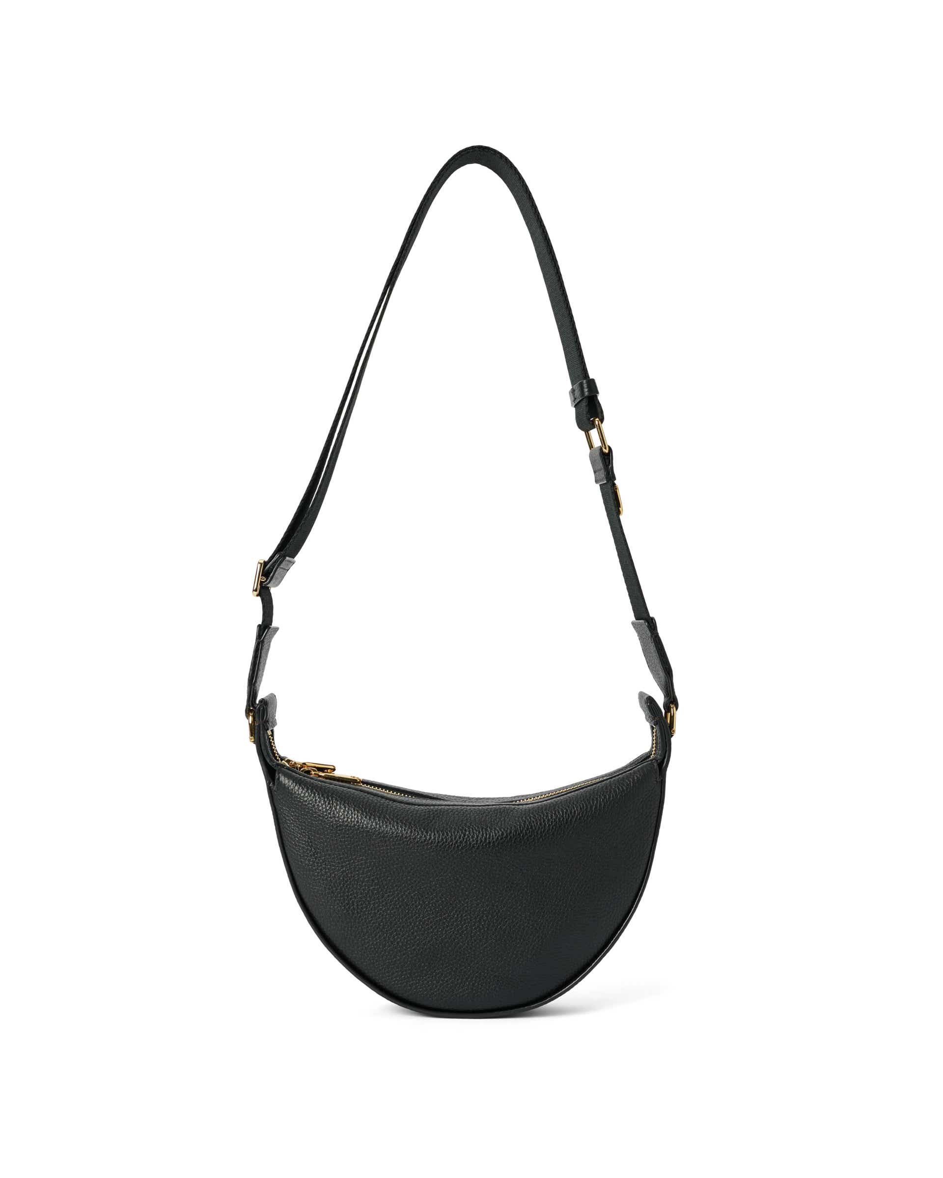 ECCO® Fortune Bag kožna torba na jedno rame - Crna - Back