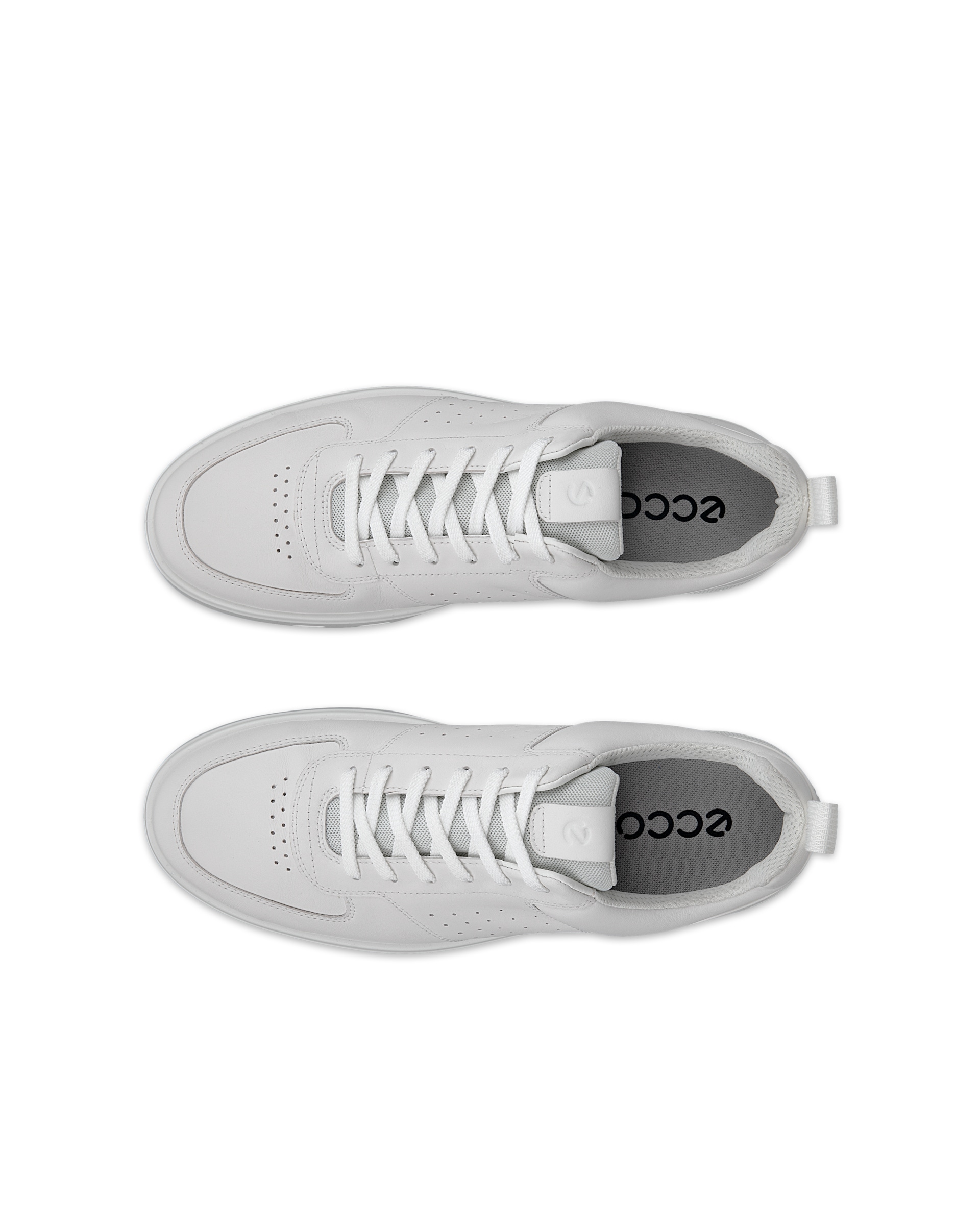 Pánské kožená Gore-Tex golfová obuv ECCO® Golf Street 720 - Bílá - Top left pair