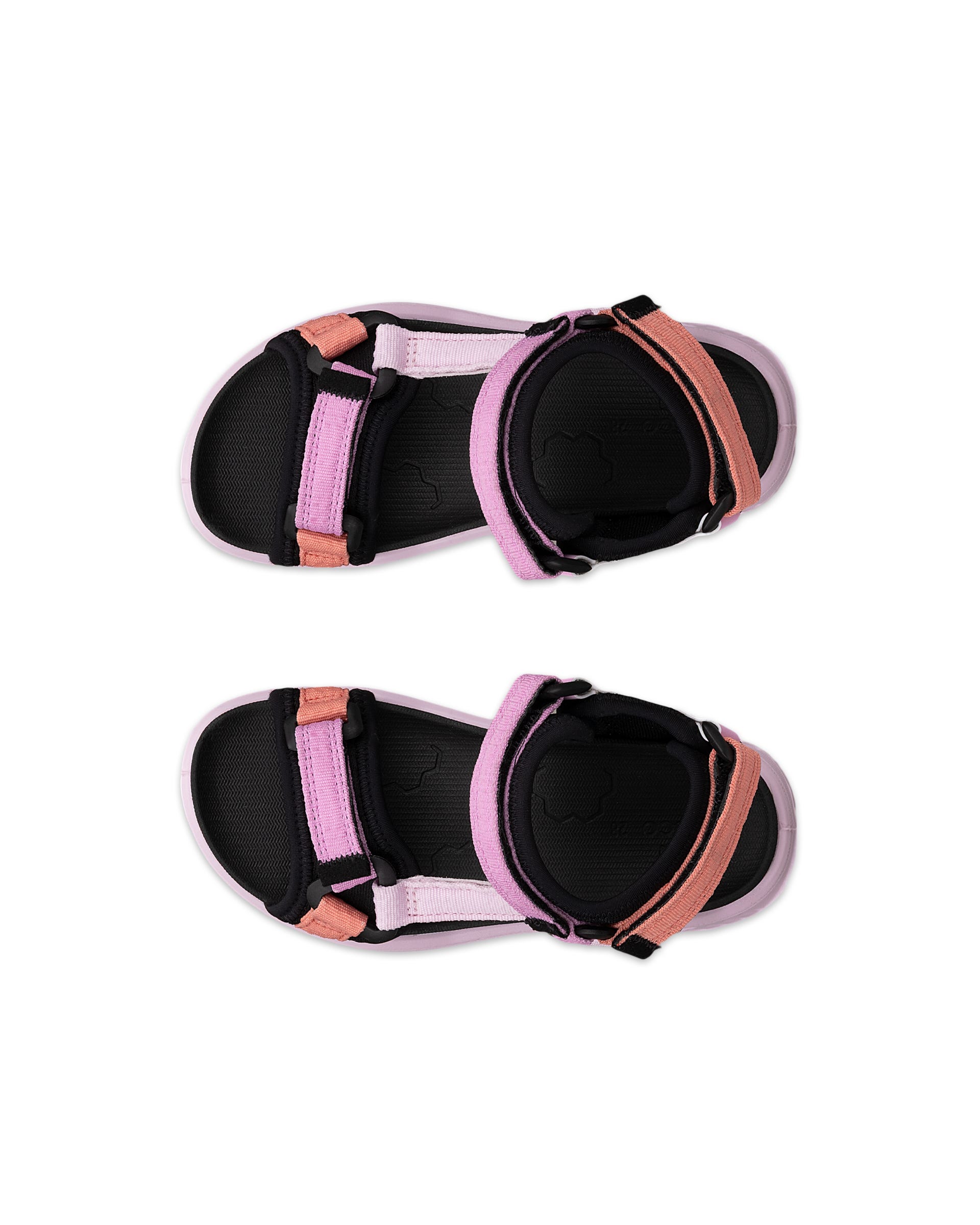 Dziecięce tekstylne sandały ECCO® X-TRINSIC - Różowy - Top left pair