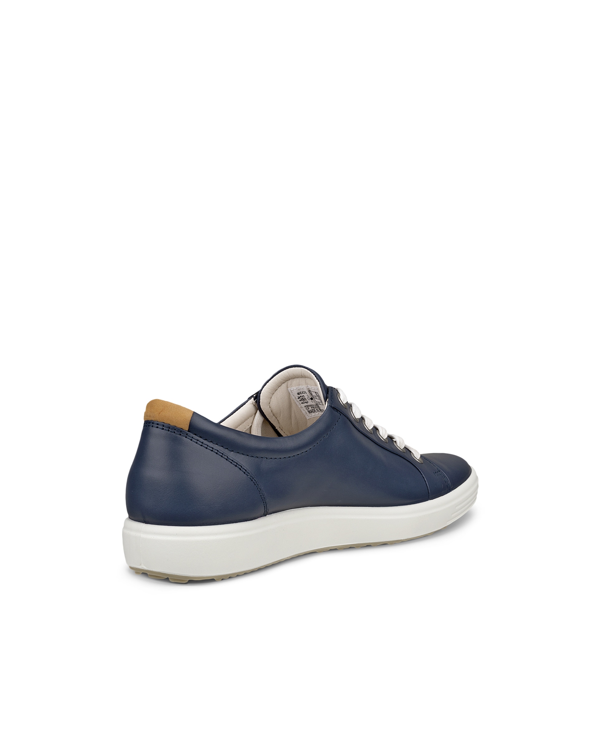 ECCO® Soft 7 baskets en cuir pour femme - Bleu - Back