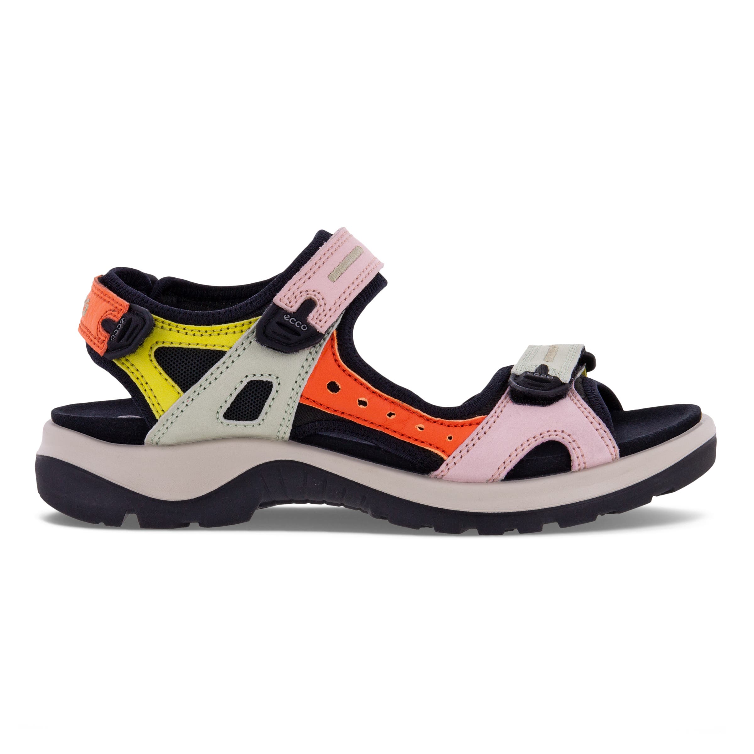 Women's ECCO® Offroad Nubuck Outdoor Sandal - Multicolour - Outside