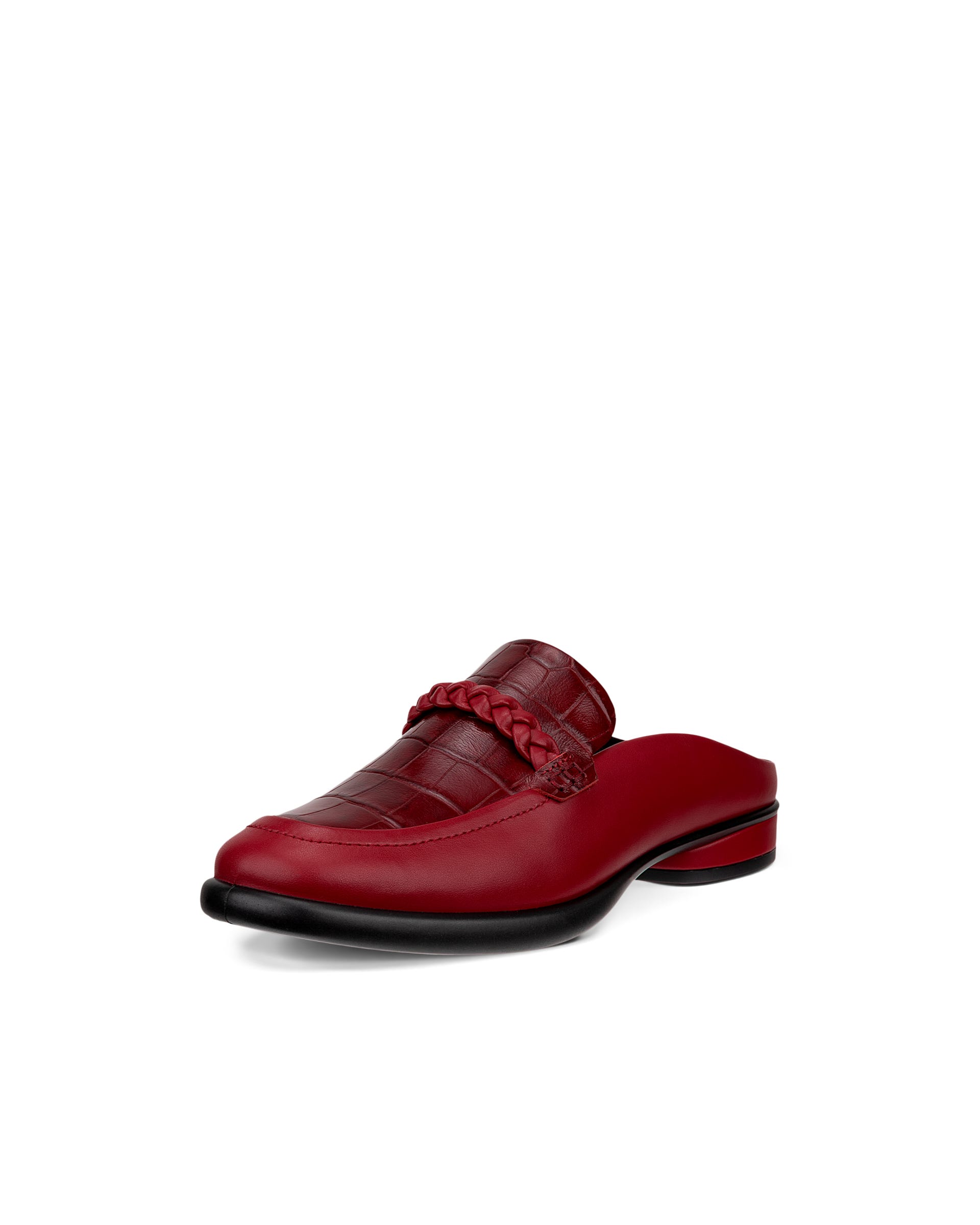 Women's ECCO® Sculpted LX Leather Mule Sandal - Red - Main