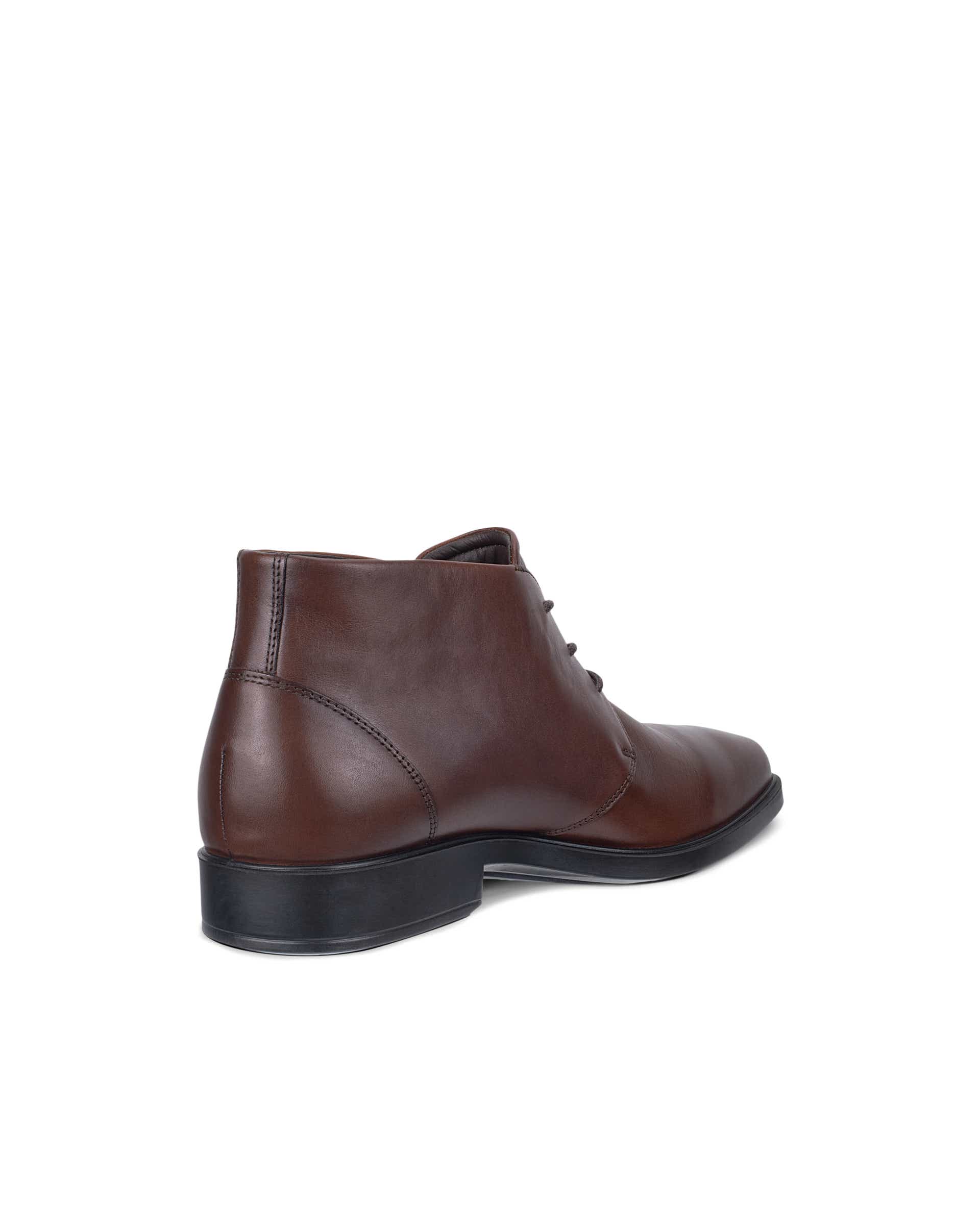Men's ECCO® METROPOLE MILAN Leather Waterproof Lace-Up Boot - Brown - Back
