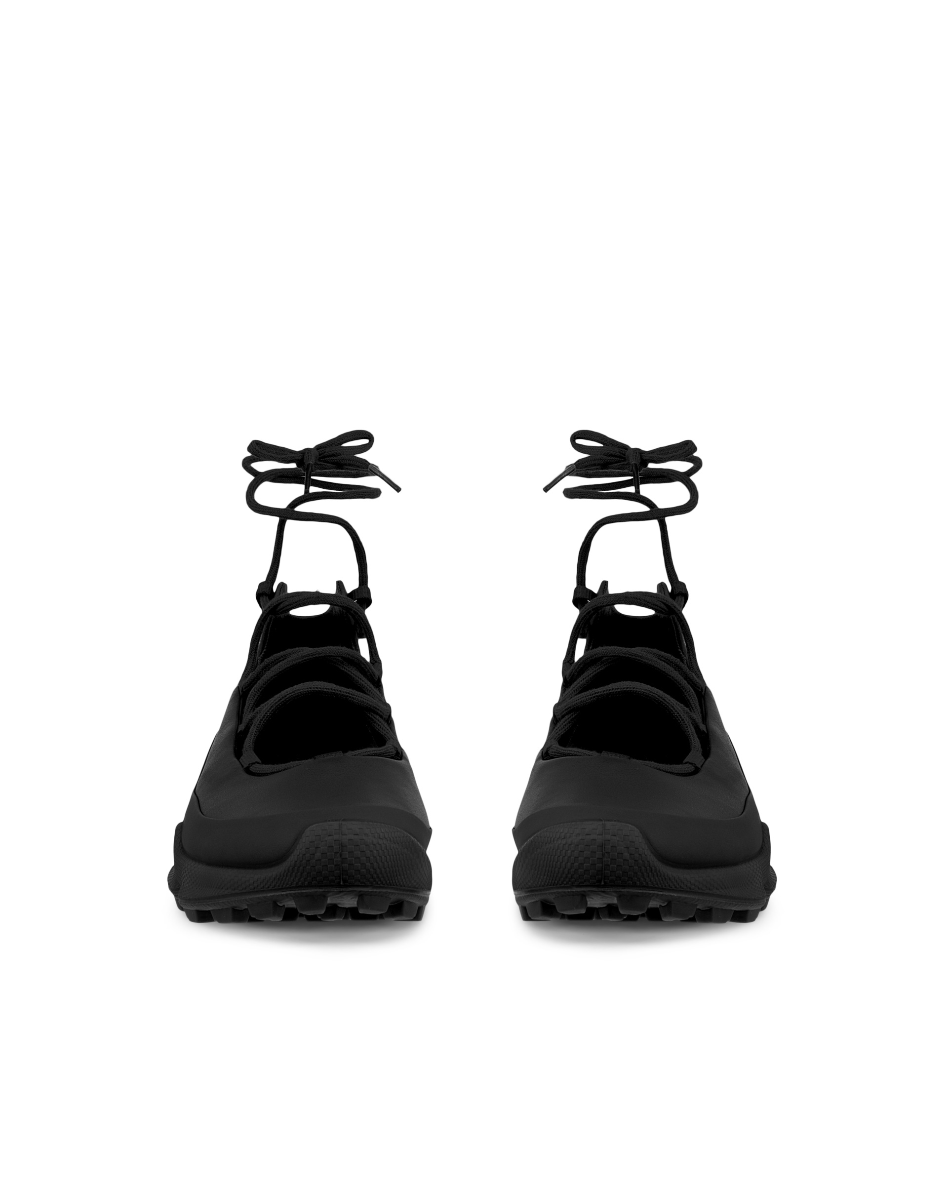 ECCO® Biom C-Trail baskets en cuir pour femme - Noir - Front pair