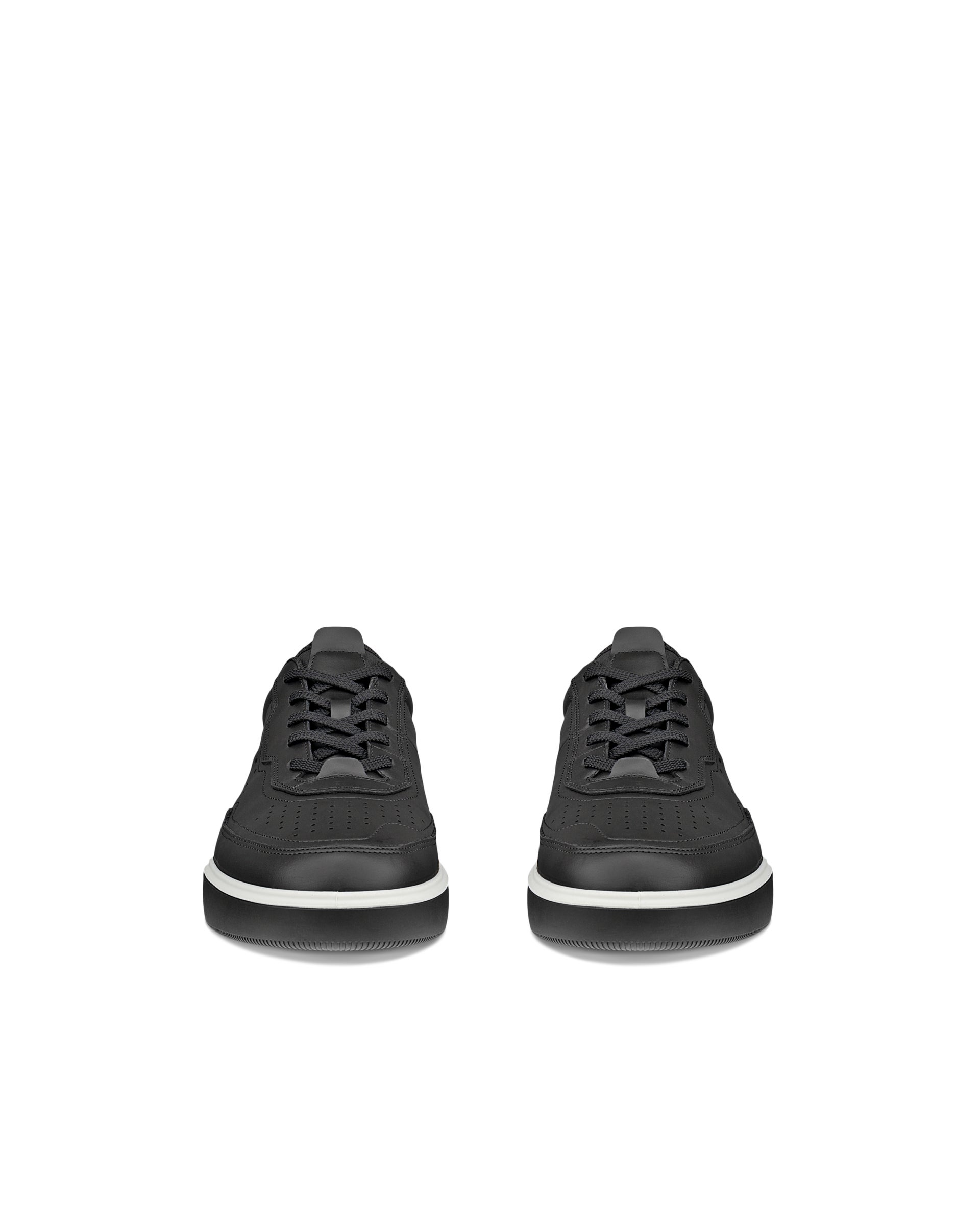 Moški usnjeni ležerni čevlji ECCO® STREET COURT - Črna - Front pair