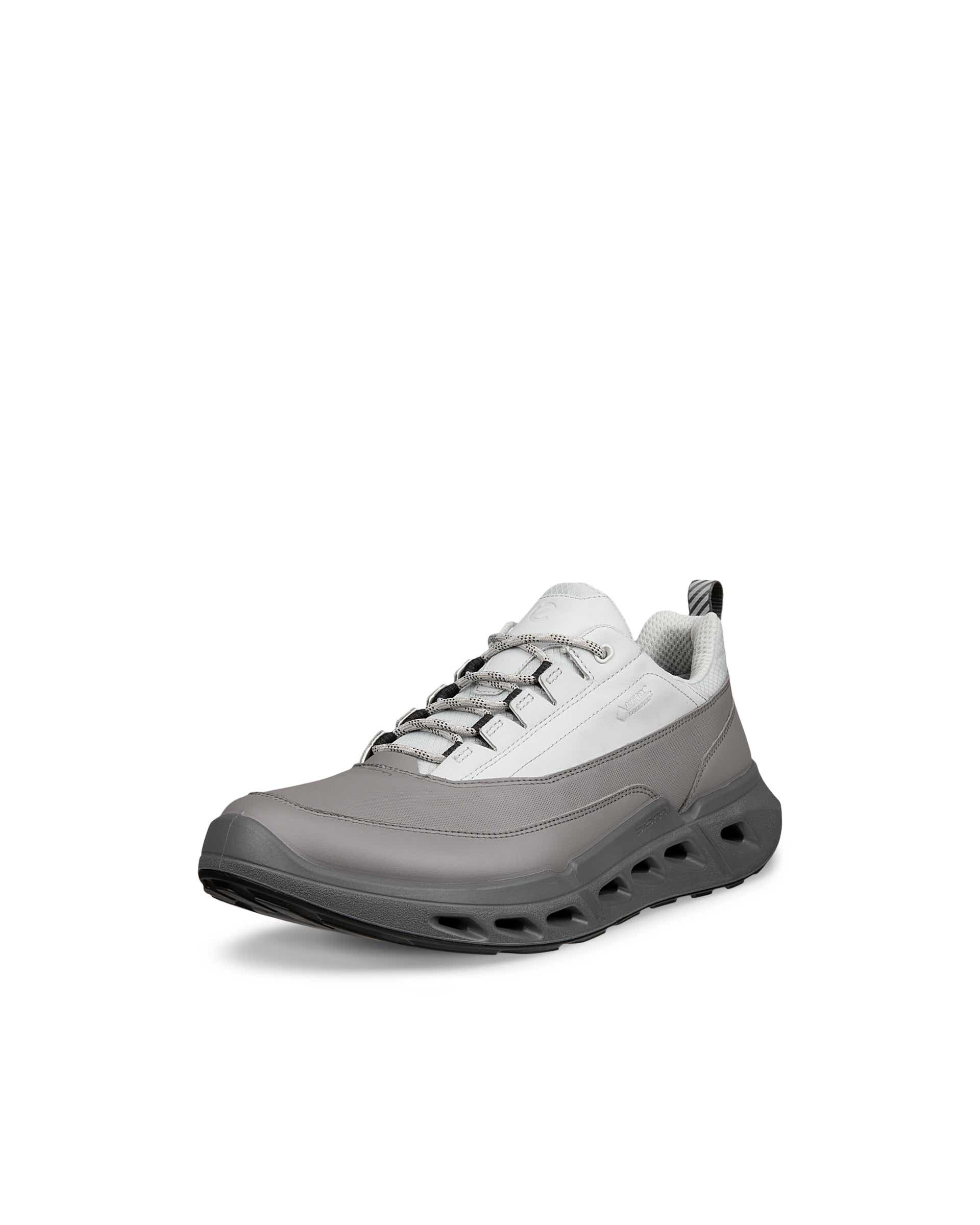 ECCO® BIOM 720 baskets en cuir Gore-Tex pour homme - Gris - Main