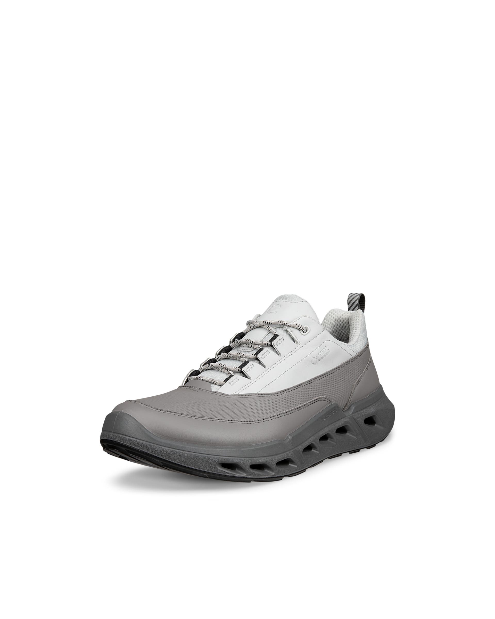 ECCO® BIOM 720 baskets en cuir Gore-Tex pour homme - Gris - Main