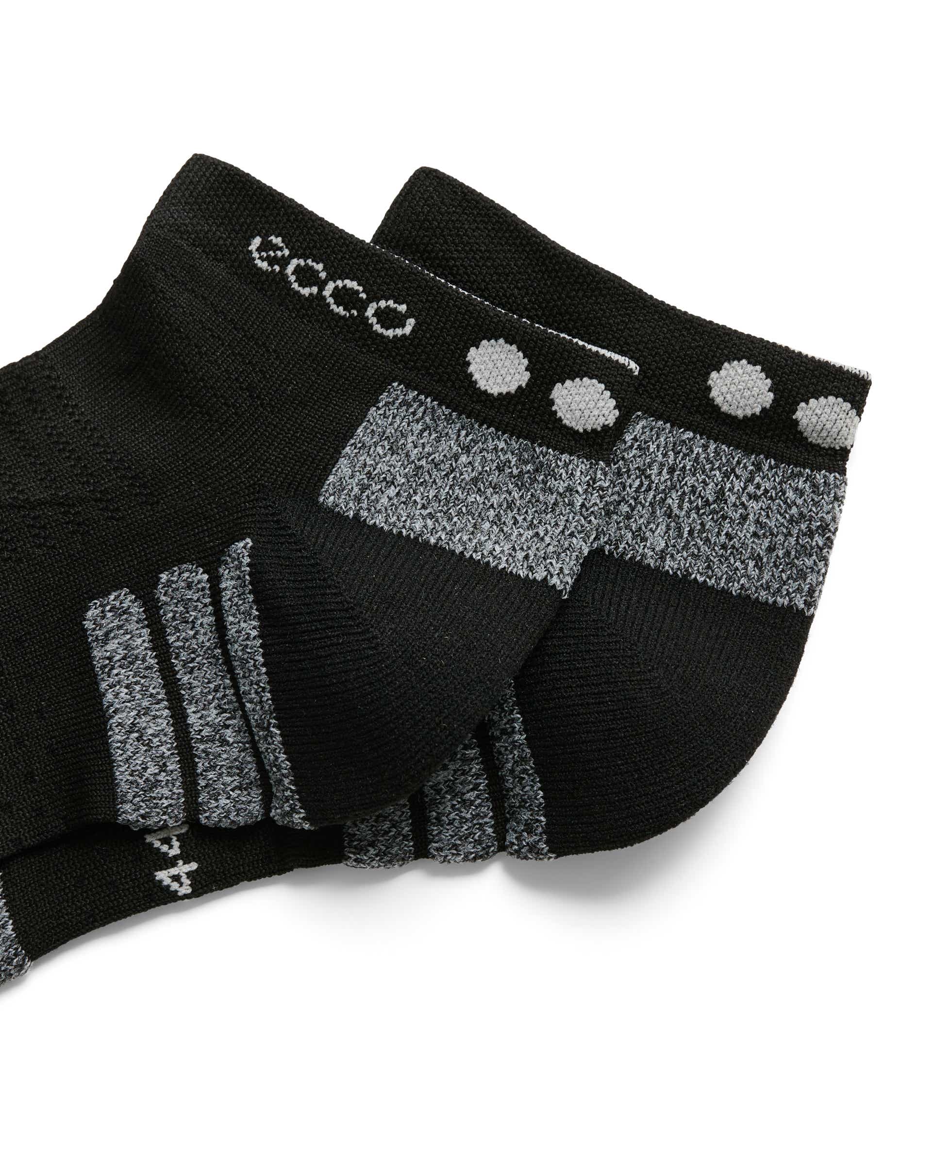 Unisex ECCO® Tour Lite No-Show Socks - Black - Detail-1