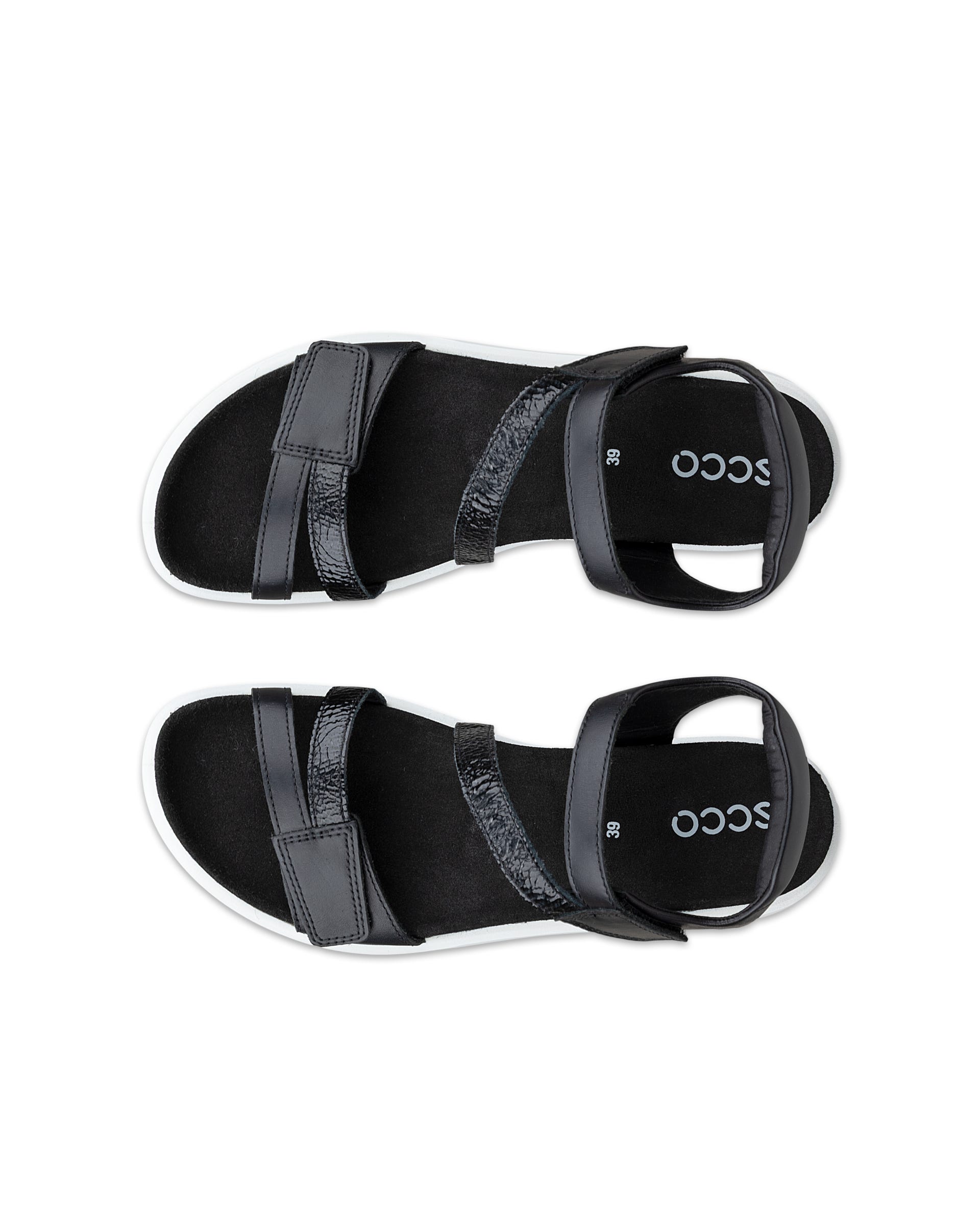 Women's ECCO® Soft Sandal Leather Two Strap Sandal