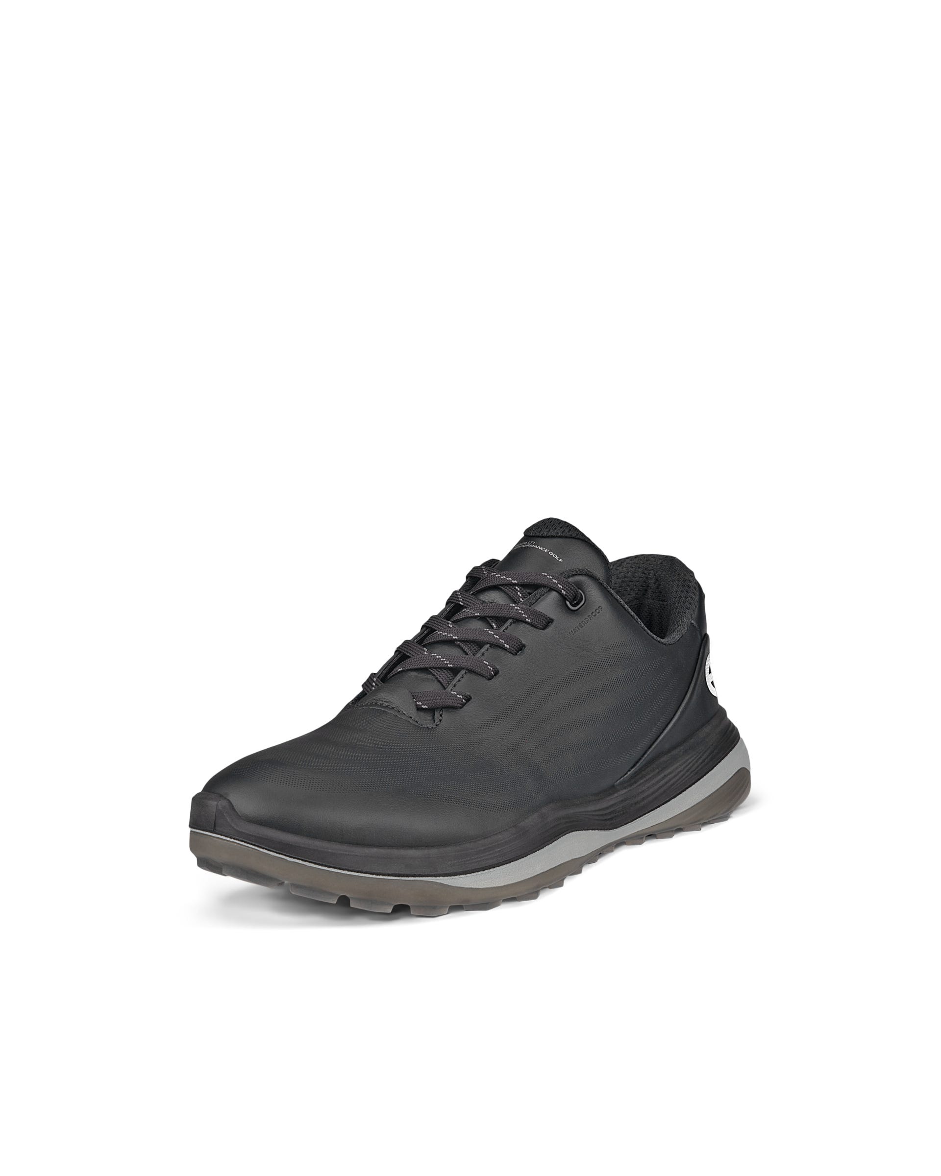 Ladies ECCO® Golf LT1 Leather Waterproof Shoe - Black - Main