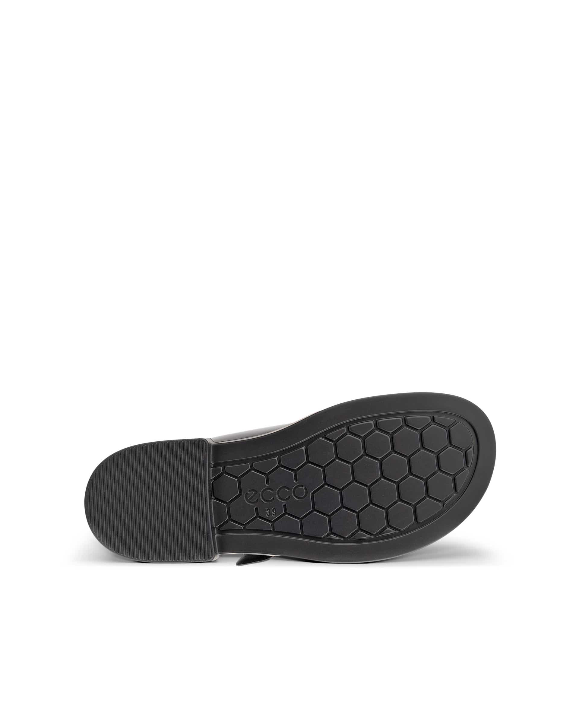 Women's ECCO® Metropole Seoul Patent Leather Two Strap Sandal - Black - Sole