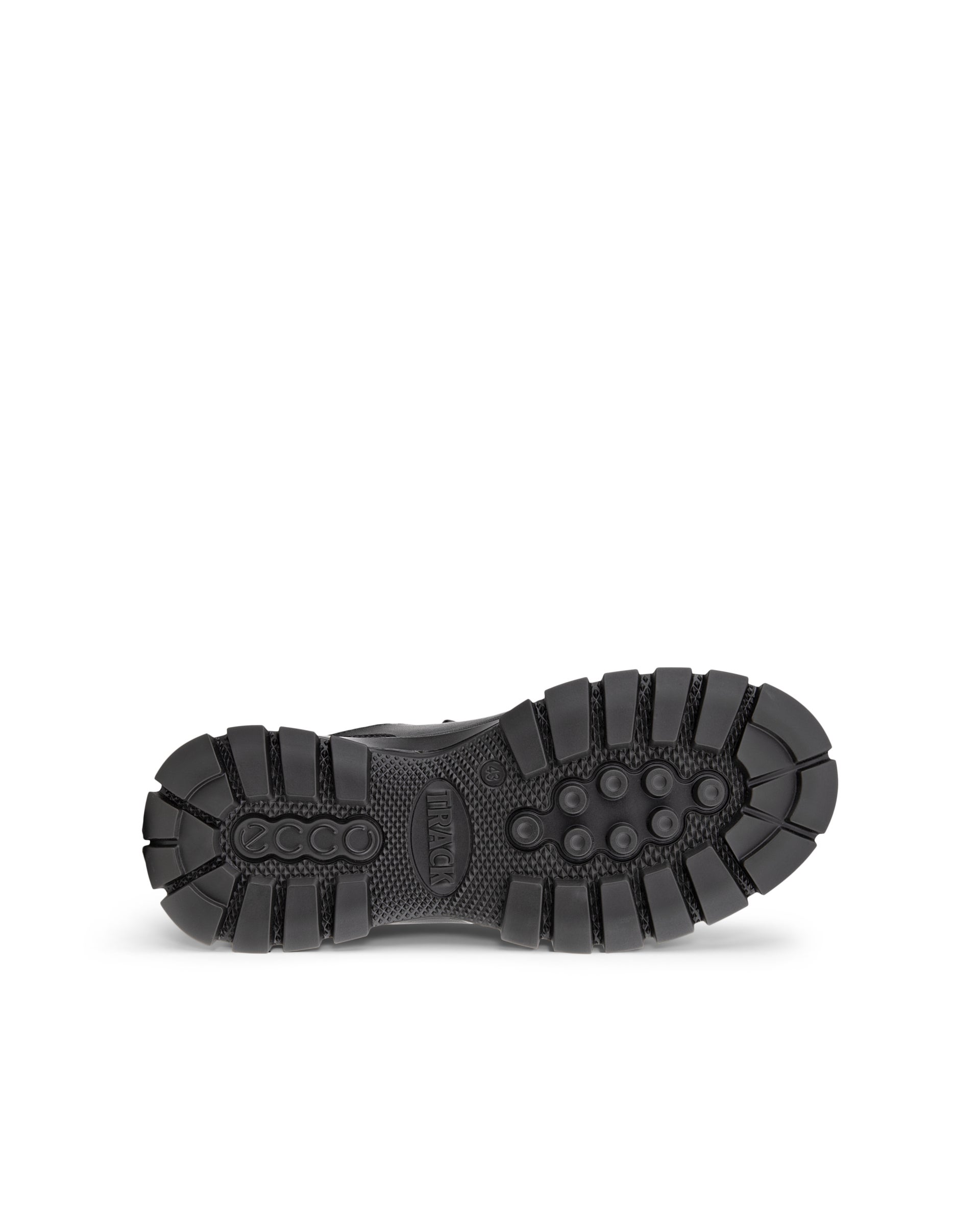 Men's ECCO® Track 30 Leather Waterproof Shoe - Black - Sole