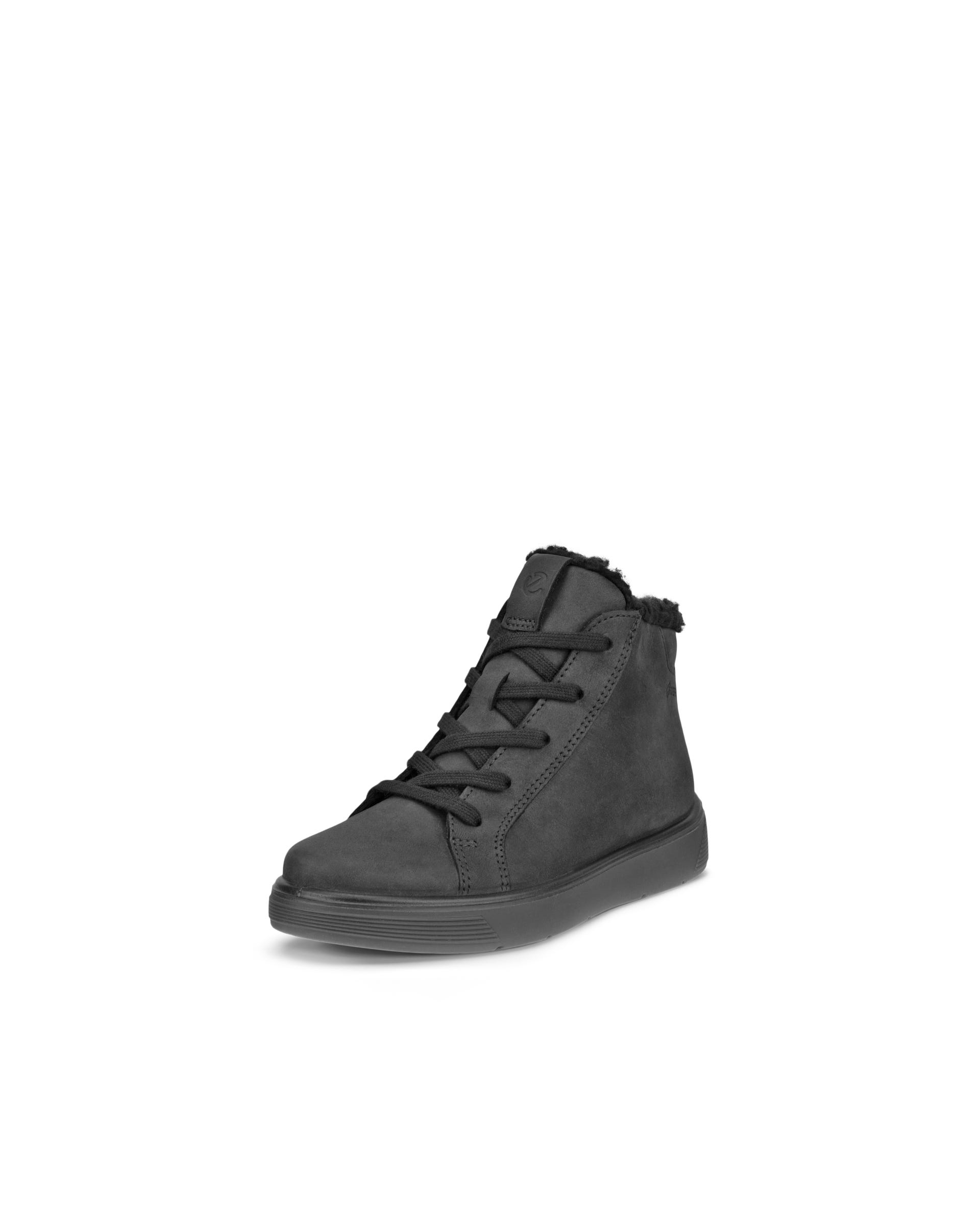 ECCO® Street Tray Kinderen nubuck Gore-Tex schoen - Zwart - Outside