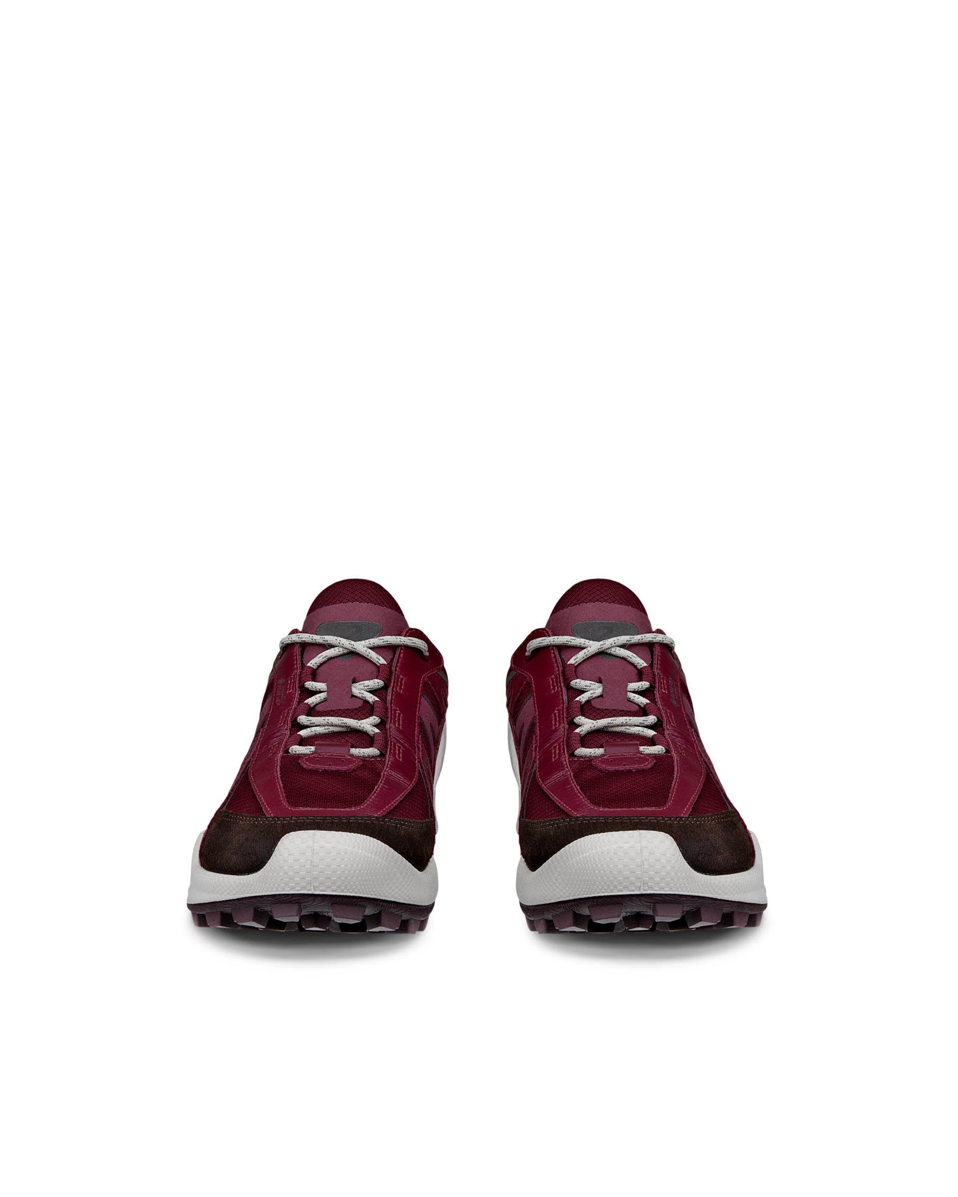ECCO BIOM C-TRAIL WOMEN ウィメンズ レザースニーカー - レッド - Front pair