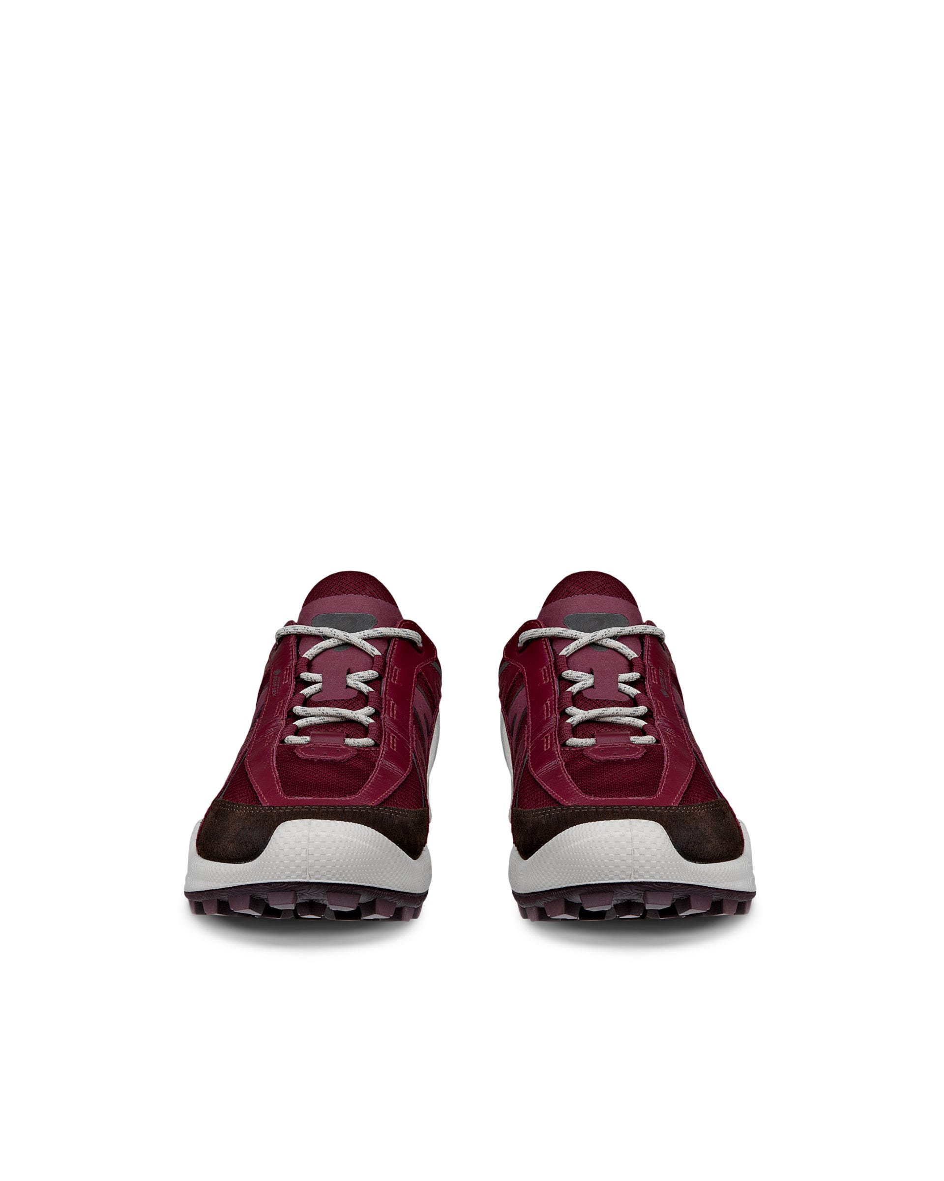 ECCO BIOM C-TRAIL WOMEN ウィメンズ レザースニーカー - レッド - Front pair