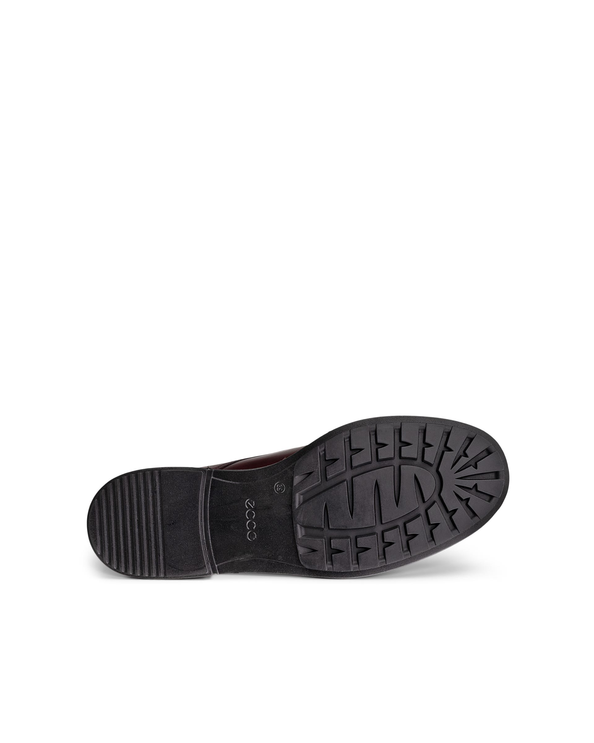 Women's ECCO® METROPOLE AMSTERDAM Leather Derby Shoe - Red - Sole