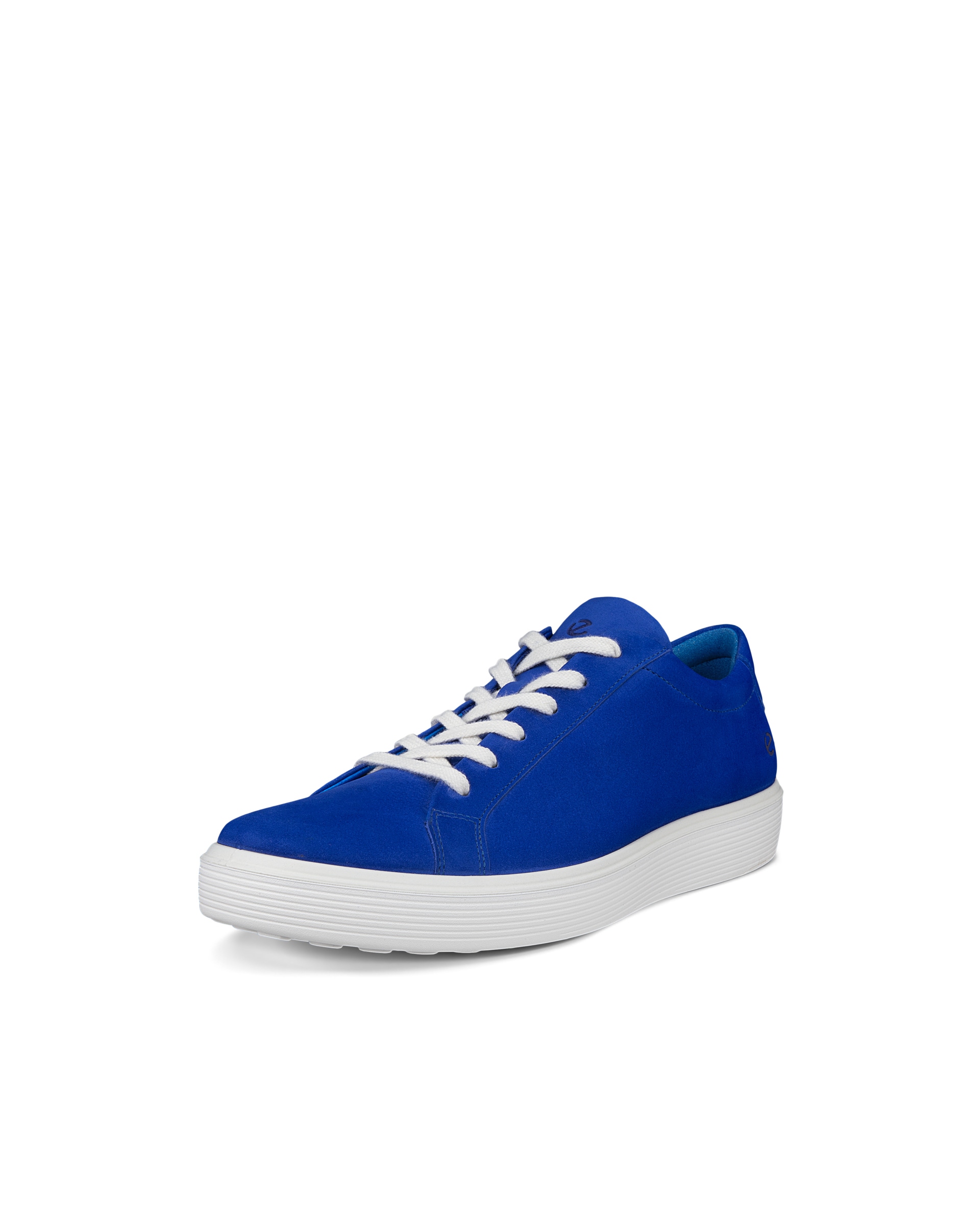 ECCO® Soft 60 Heren nubuck sneaker - Blauw - Main