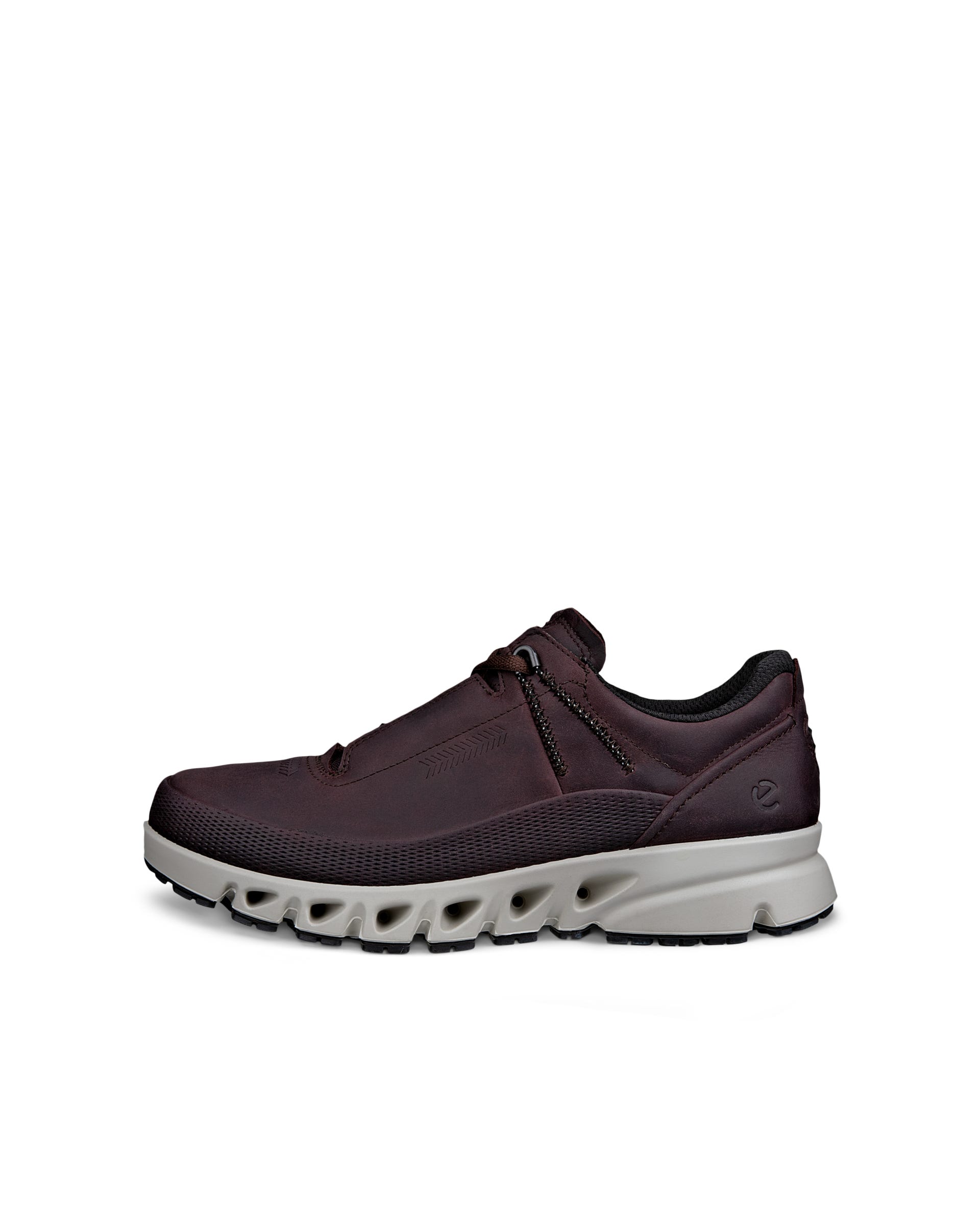 ECCO Multi Vent Low メンズ レザーGore-Texアウトドアスニーカー - ブラウン - Outside