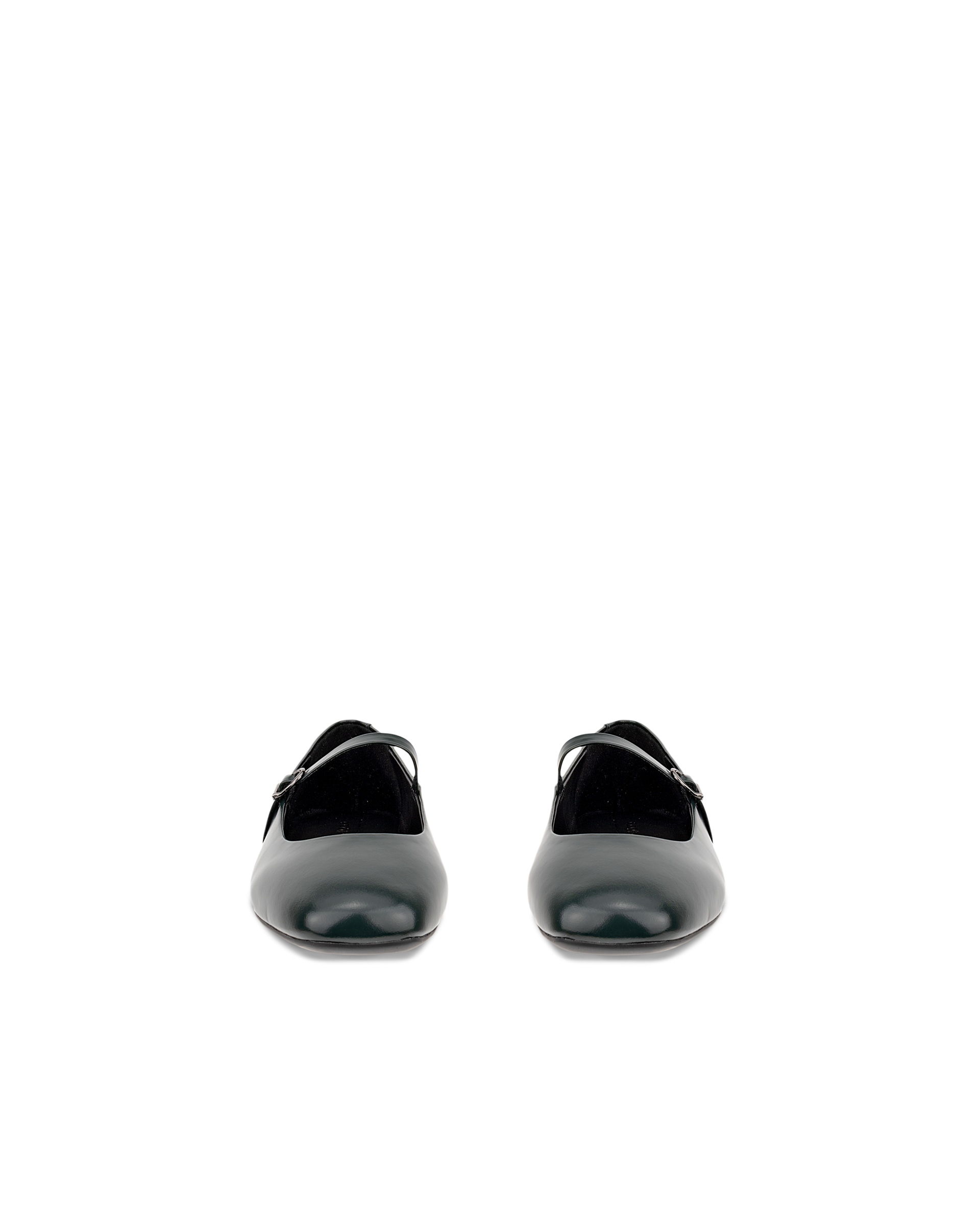 ECCO® MARGOT dames leren ballerina - Groen - Front pair