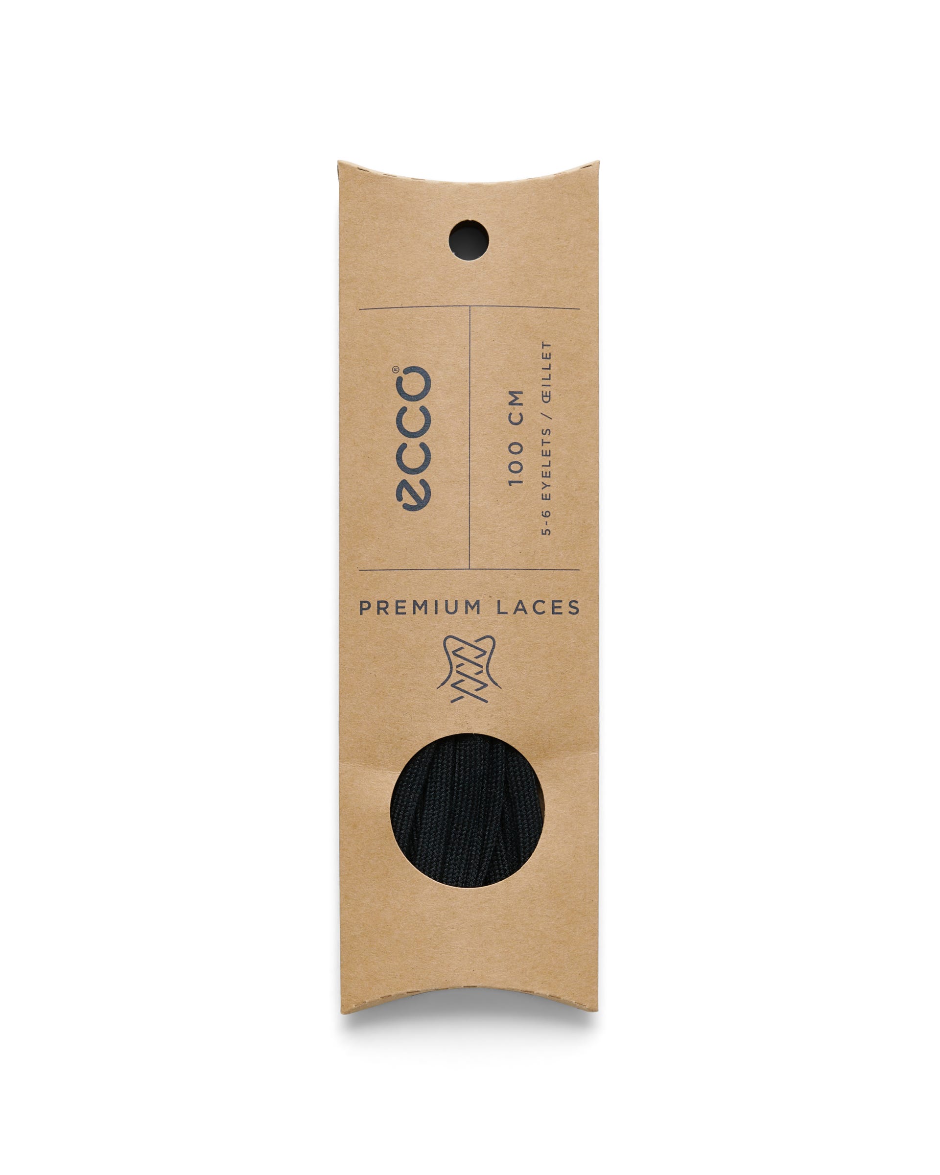 ECCO® FLAT LACES flate skolisser - Svart - Main