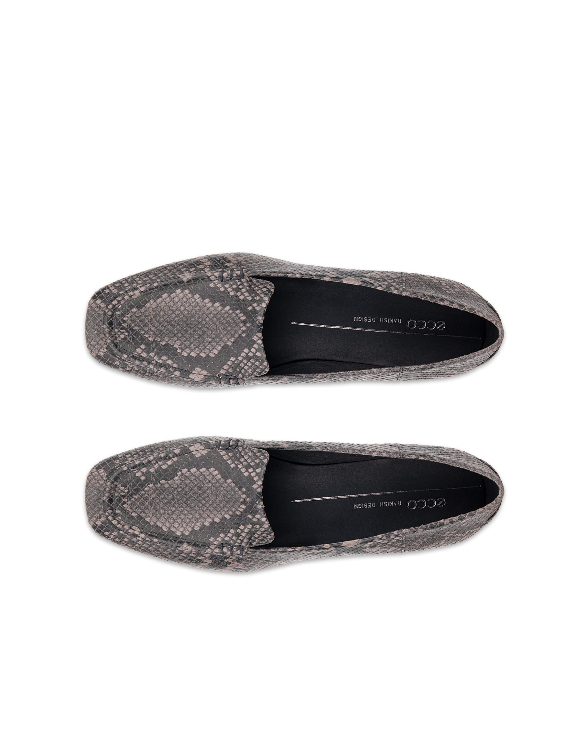 ECCO® MARGOT mocassins en cuir pour femme - Gris - Outside
