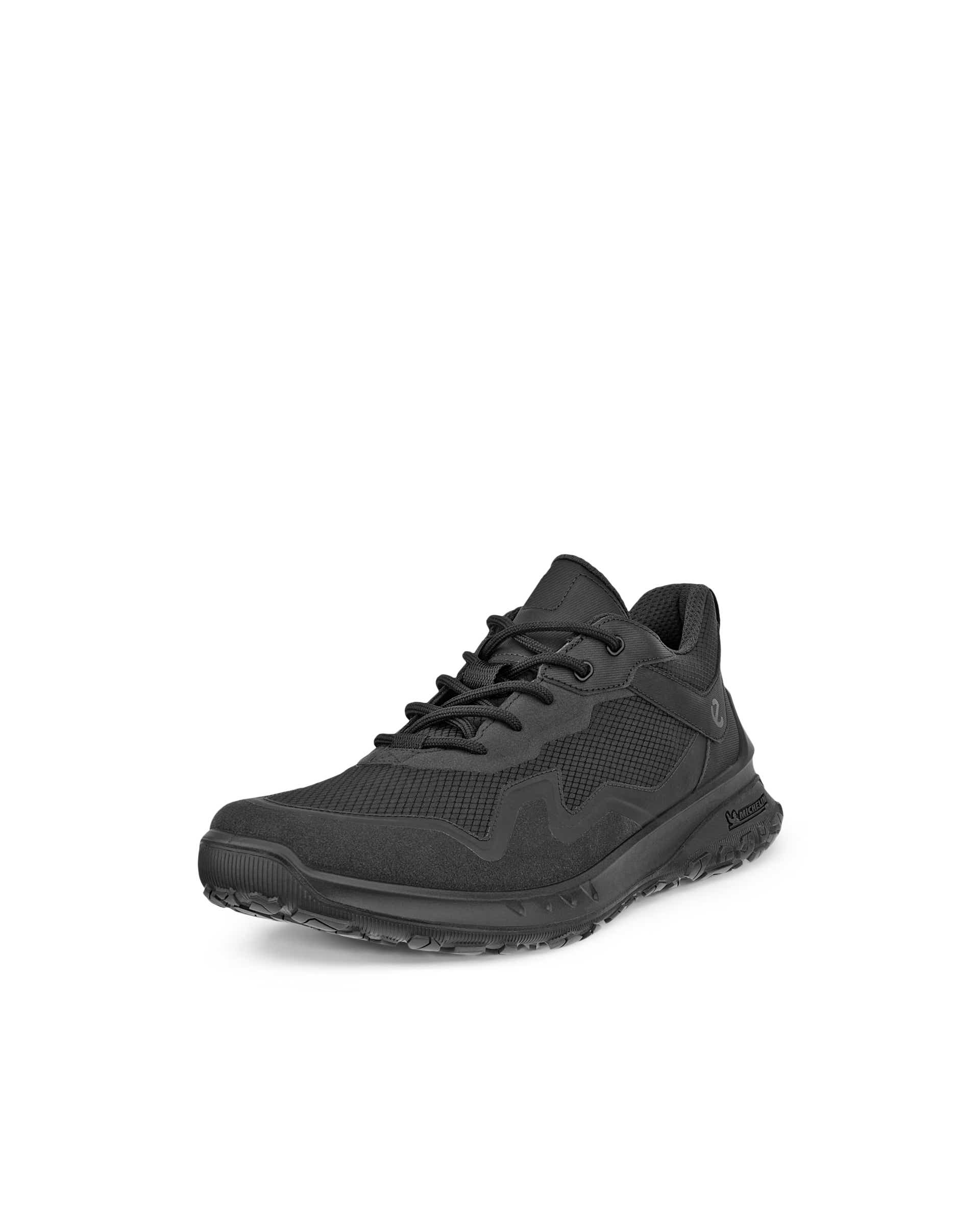 ECCO® Exostrike Kids chaussures de randonnée imperméable de plein air mi-hautes en nubuck pour enfant - Noir - Main