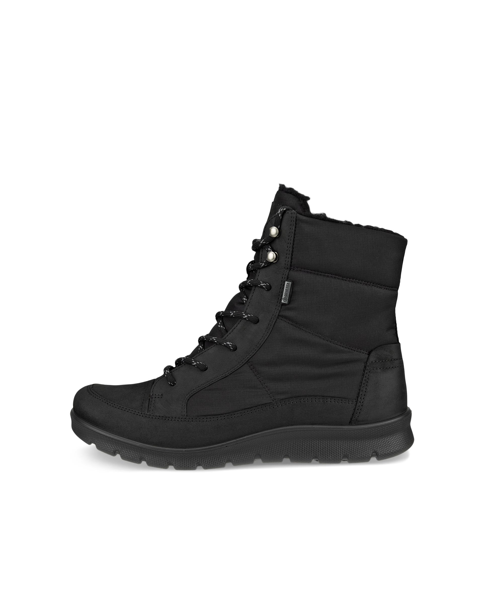 ECCO® BABETT BOOT női Gore-Tex közepesen magasszárú nubuk csizma - Fekete - Outside