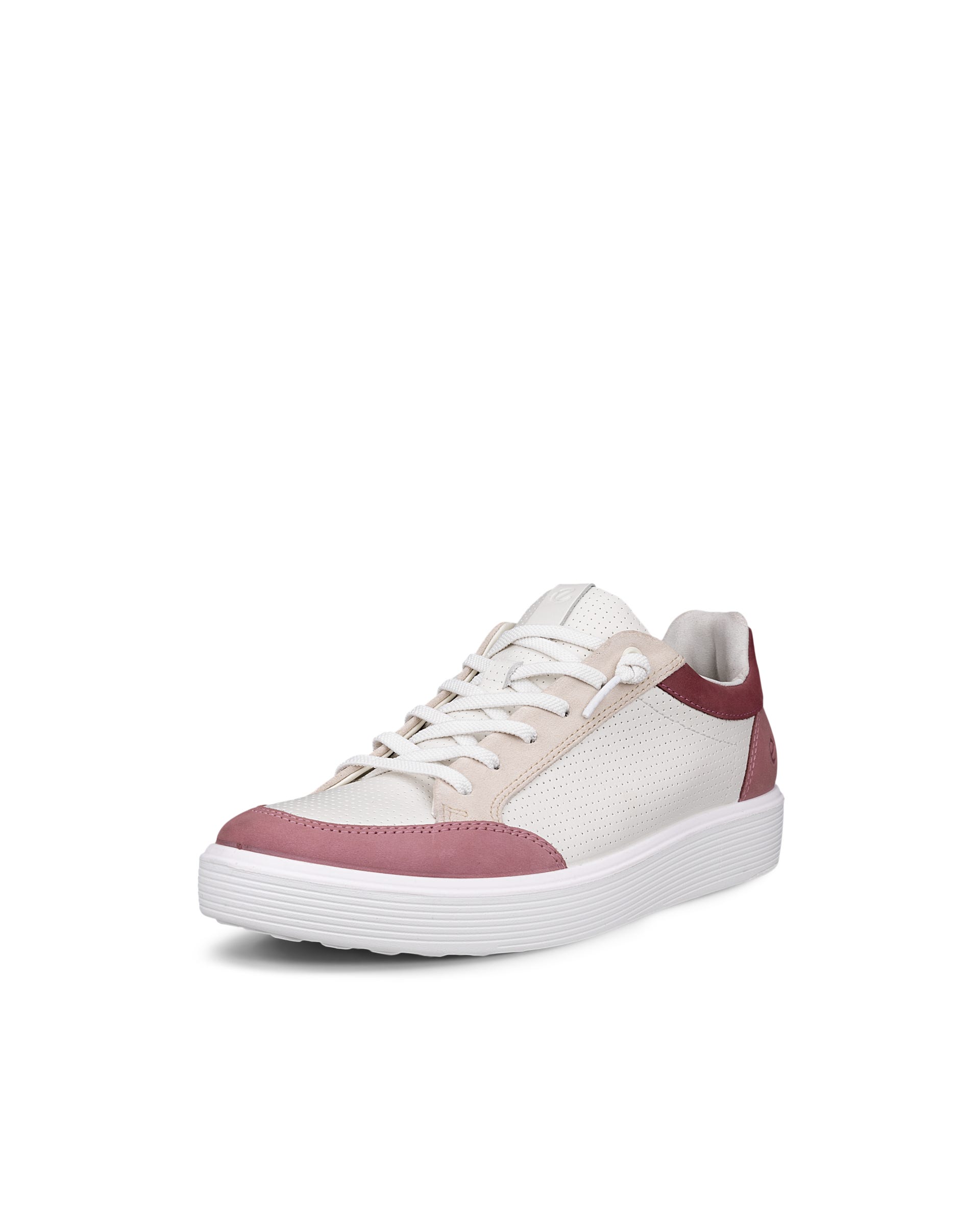 Women's ECCO® Soft 60 Leather Sneaker - White - Main