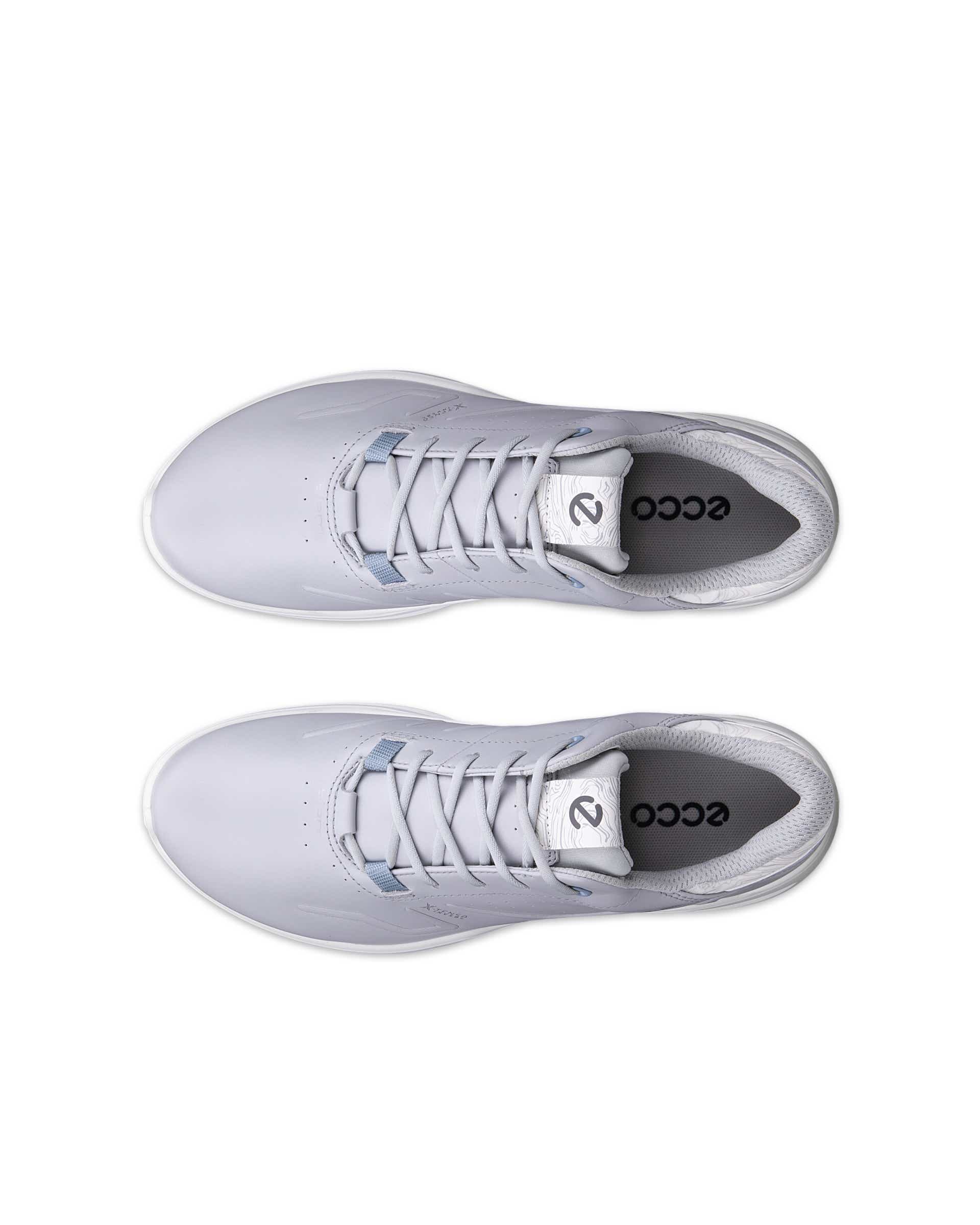 Women's ECCO® Golf Biom H6 Leather Waterproof Golf Shoe - Gray - Top left pair