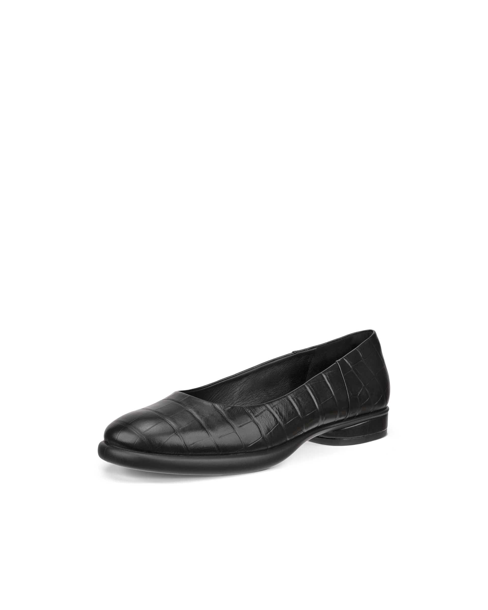Women's ECCO® Sculpted LX Leather Ballerina - Black - Main