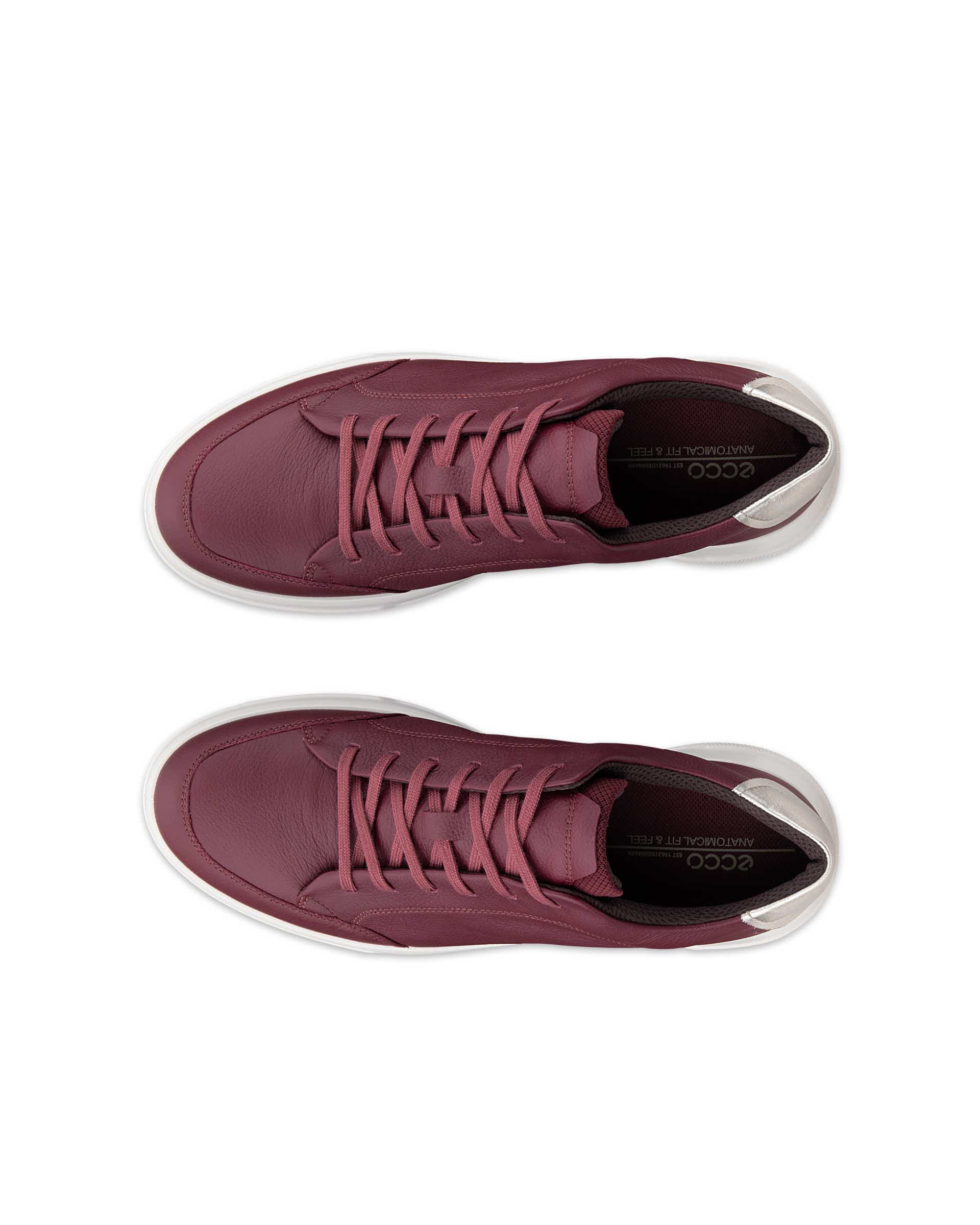 ECCO® MOVE ženske kožne tenisice - Crvena - Top left pair