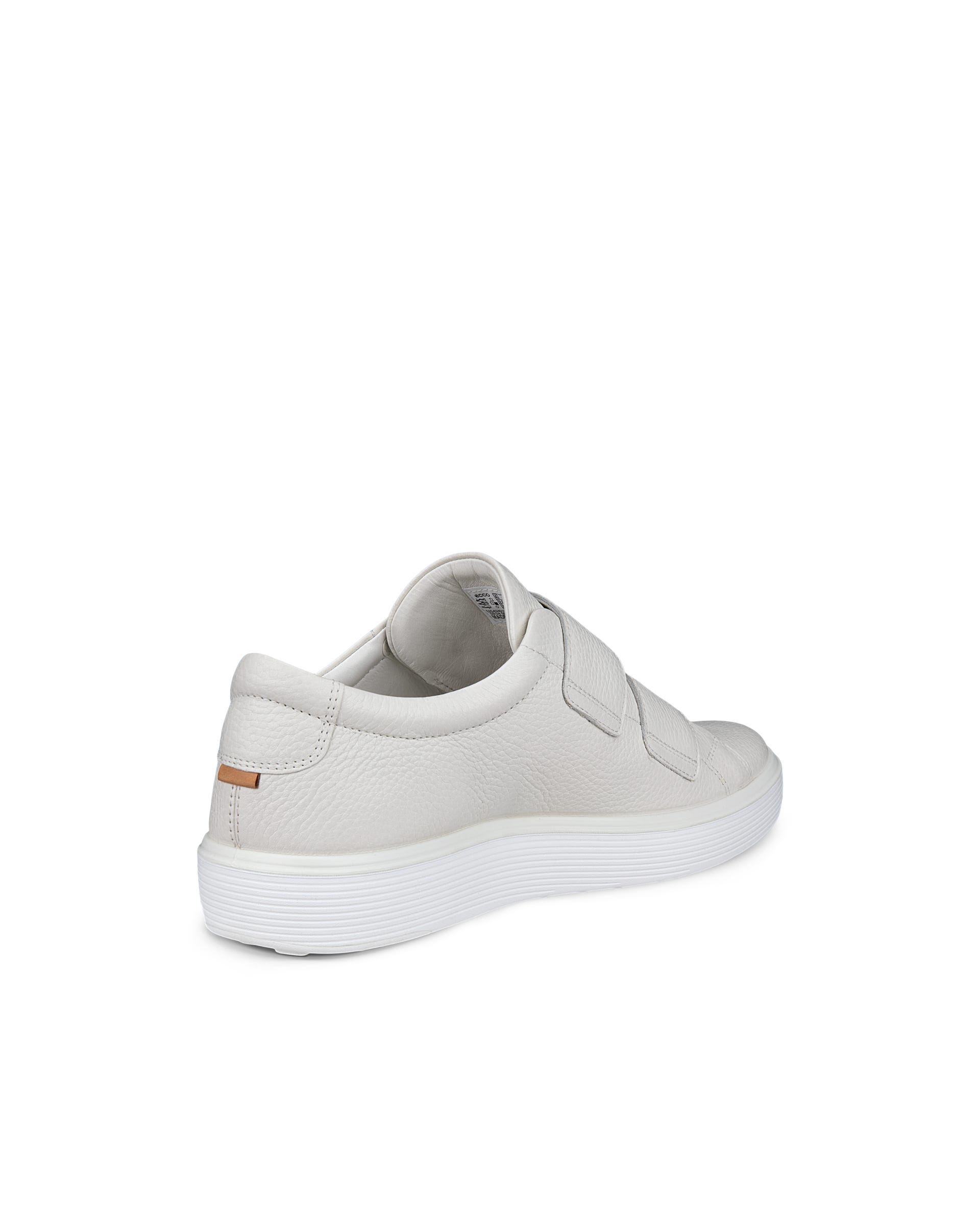 Men's ECCO® Soft 60 Leather Trainer - White - Back